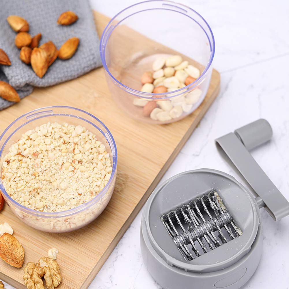 Food Chopper Nut Chopper Grinder Hand Crank For Nuts Walnut Pecans Portable Multichopper Shredder For Making Toppings Manual Min