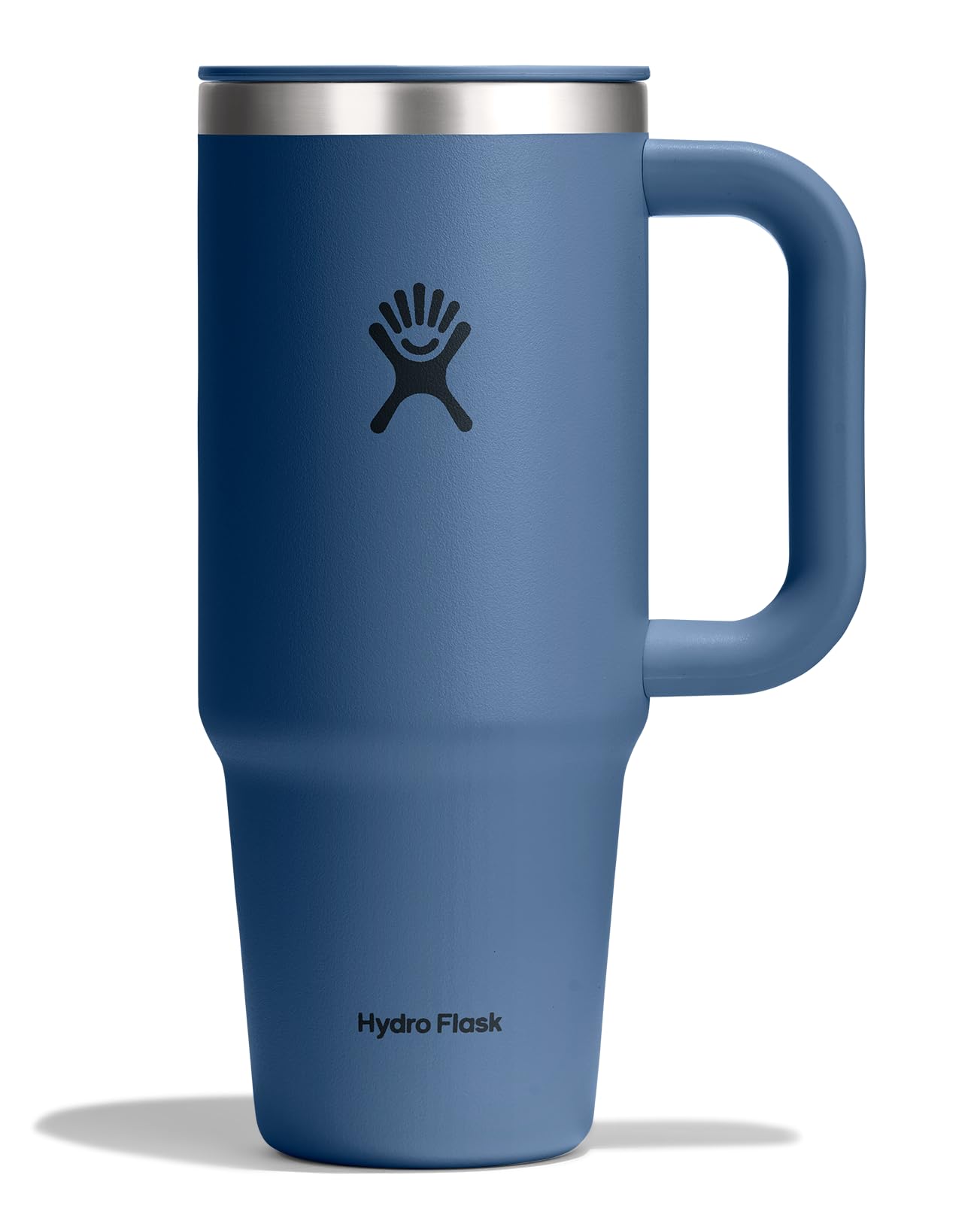Hydro Flask Coffee Travel Tumbler Mug - Insulated Stainless Steel, Leak Resistant Hot & Iced Coffee Cup 24 Oz Harbor Blue