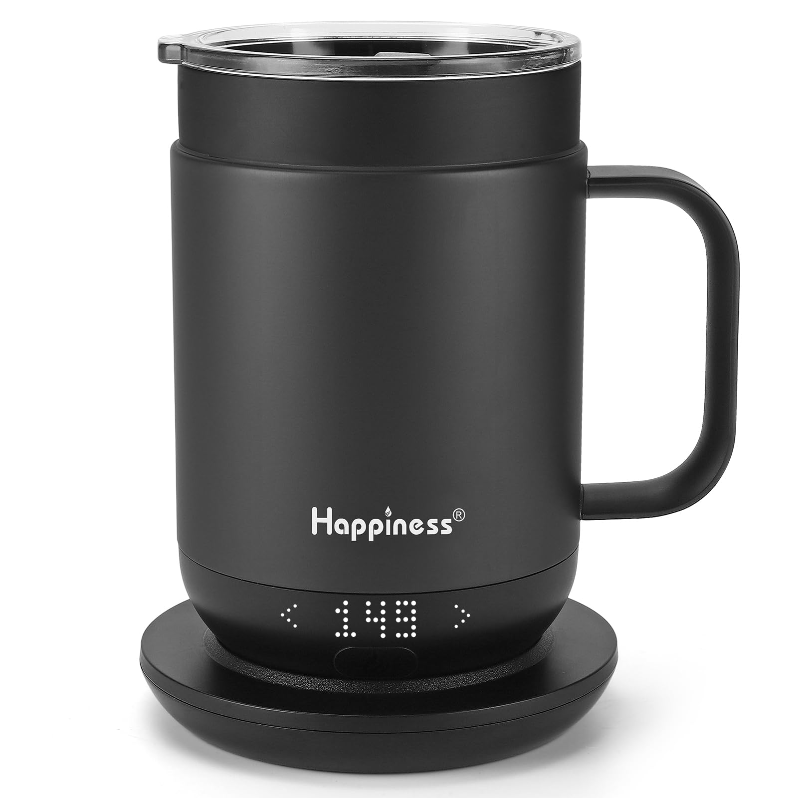 Smart Heated Coffee Mug,16oz Rechargeable Electric Self Heating Temperature Control Coffee Cup