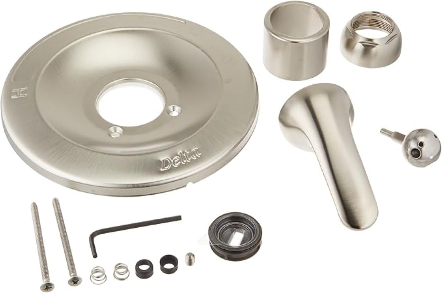 Delta Faucet Shower Handle Renovation Repair Trim Kit for Delta 600 Series Tub and Shower Trim Kits, Stainless RP54870SS
