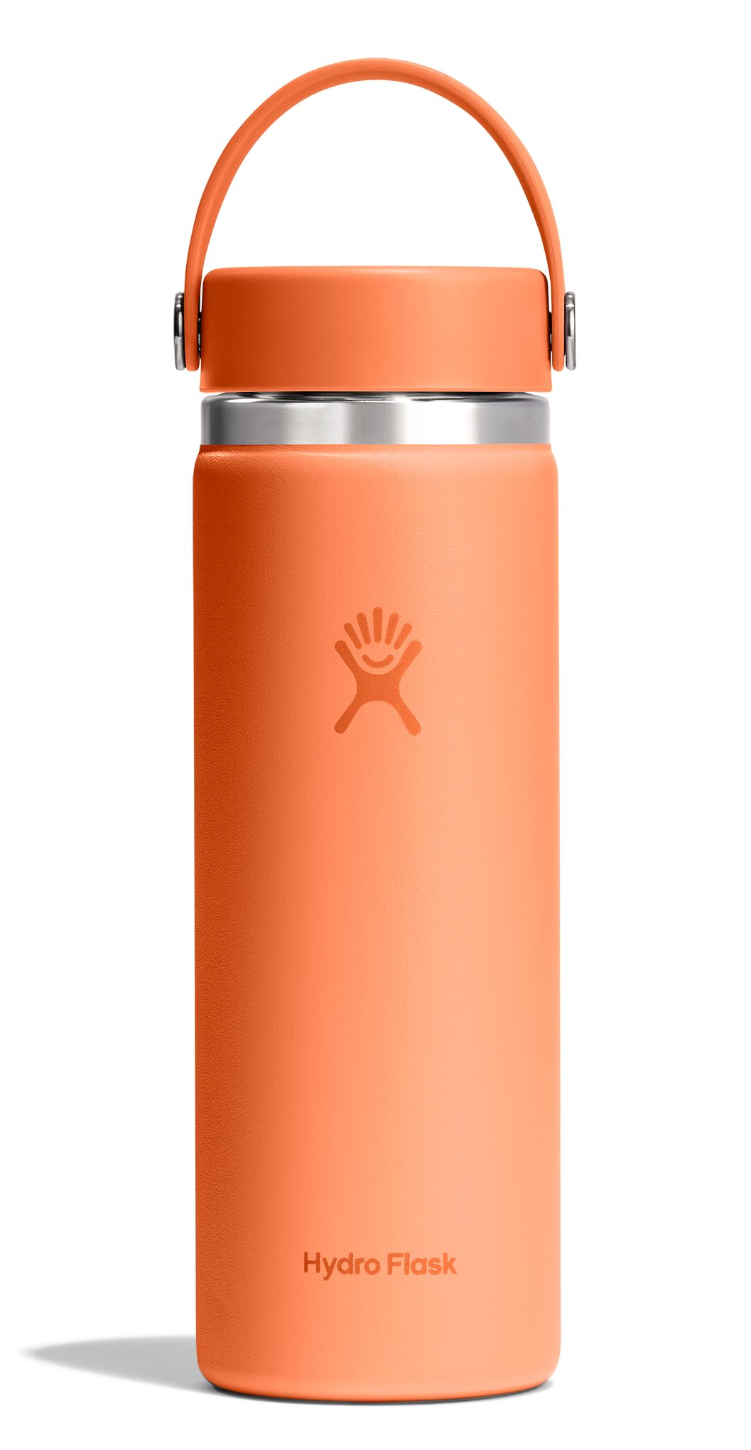 Hydro Flask Water Bottle - Insulated Stainless Steel - Wide Mouth Flex Lid, Non Spill, Leakproof and Refillable in 20 Oz Nectar 