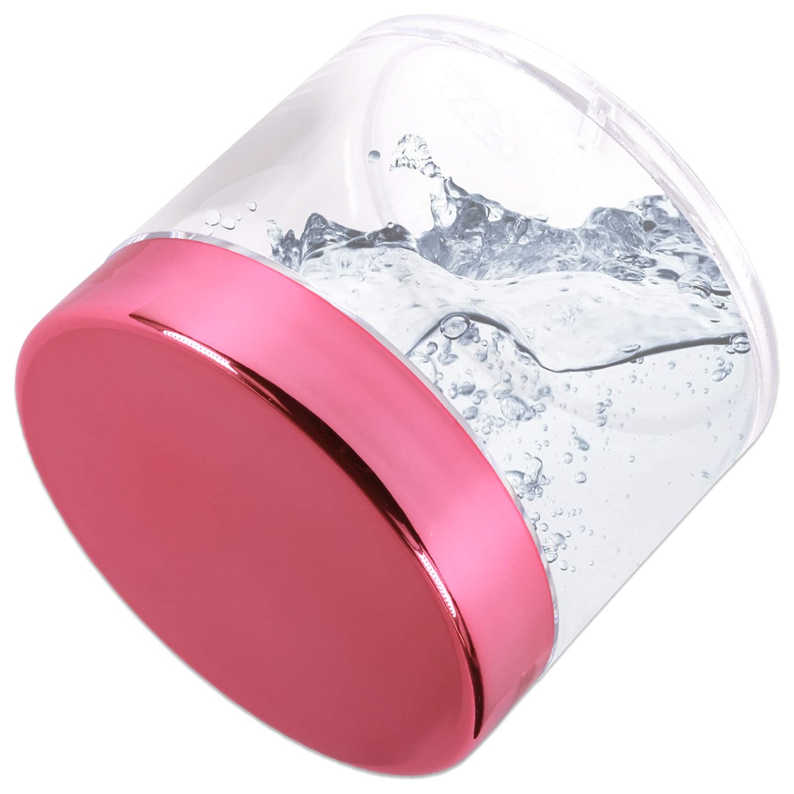 Beauticom 2 Oz./ 60 Grams/ 60 Ml Thick Wall Round Clear Plastic Leak-Proof Jars Container With Rose Gold Lids For Cosmetic, Lip