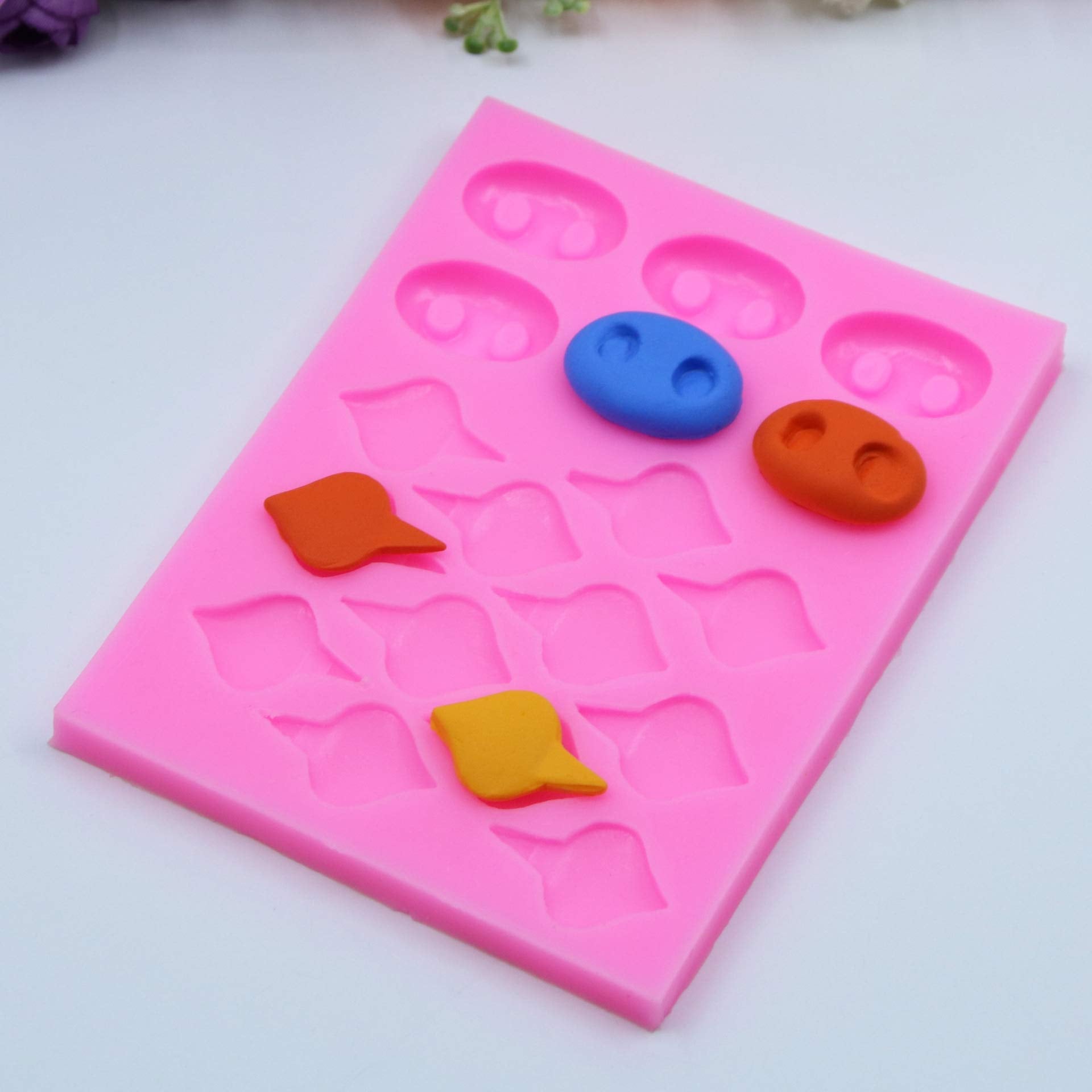 Cestony Pig Nose Ears Shape Silicone Molds For Diy Cake Fondant Biscuit Cookies Soap Sugar Pudding Chocolate Hard Candies Desser