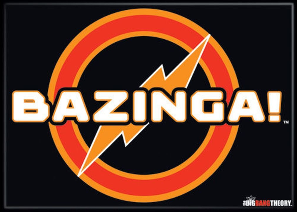 Ata-Boy The Big Bang Theory Bazinga! 2.5'' X 3.5'' Magnet For Refrigerators And Lockers