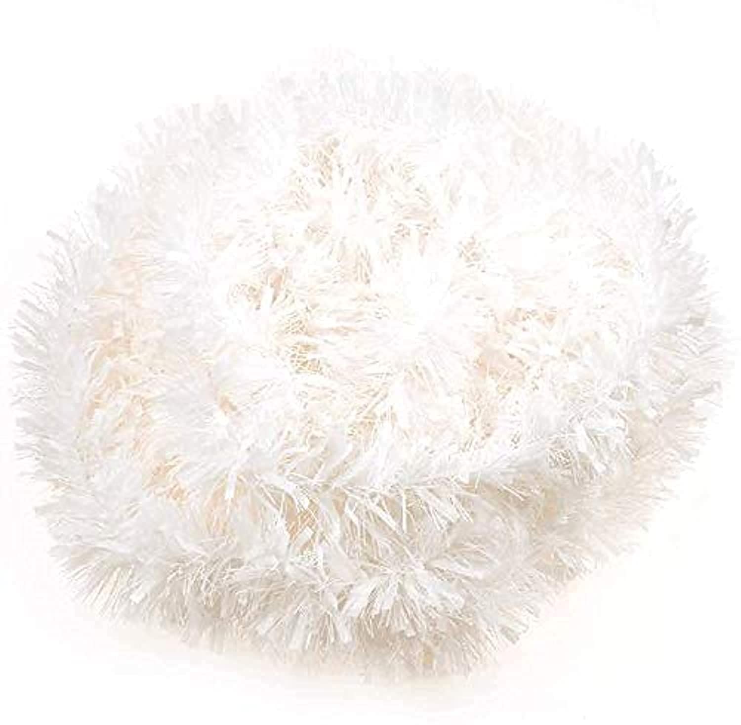 CCINEE 33FT Christmas Tinsel Garland,White Metallic Garland for Christmas Tree Party Indoor Outdoor Decoration