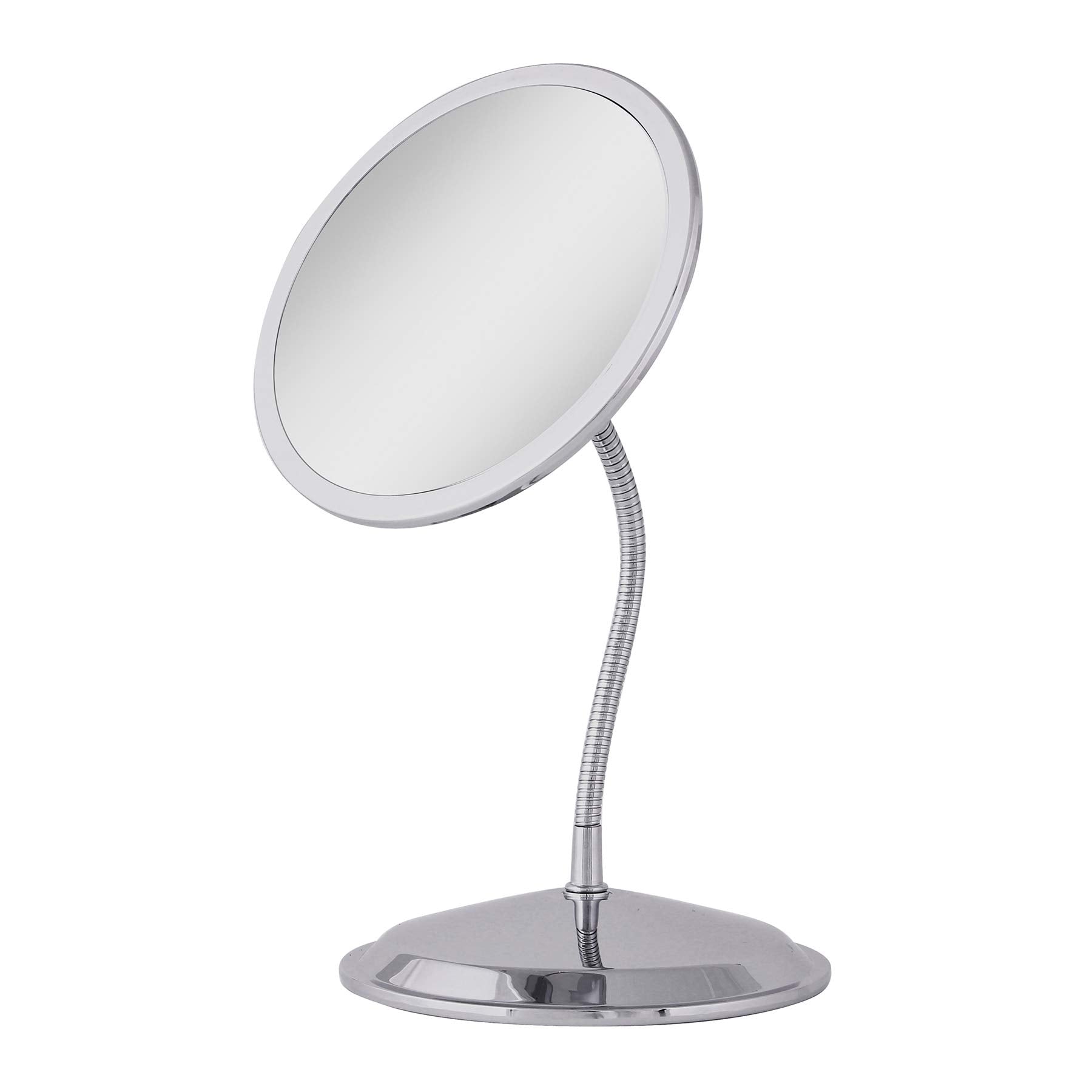 Double Vision Gooseneck Vanity/Wall Mount Mirror 5X/10X Magnification  Made in the USA
