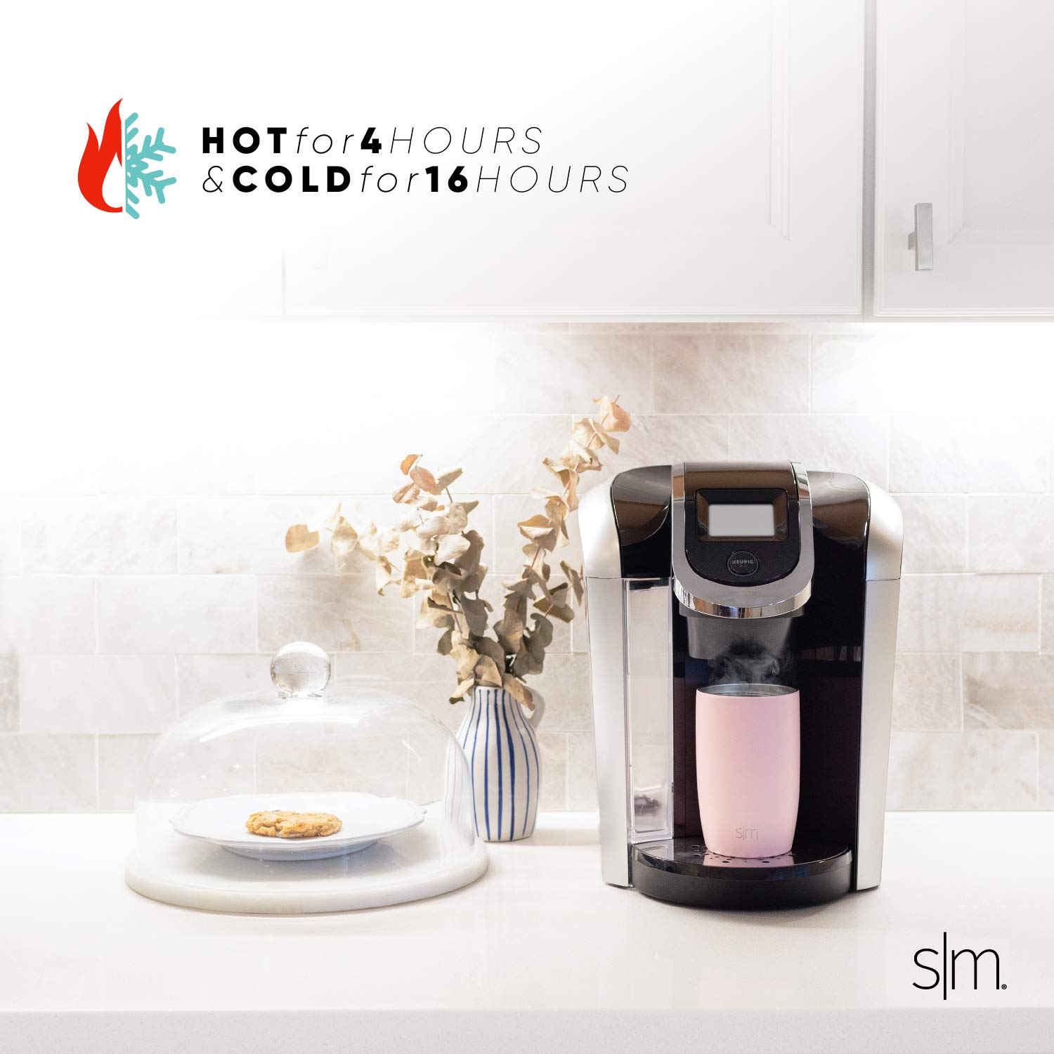 Simple Modern Travel Coffee Mug Tumbler With Flip Lid | Reusable Insulated Stainless Steel Cold Brew Iced Coffee Cup Thermos | G