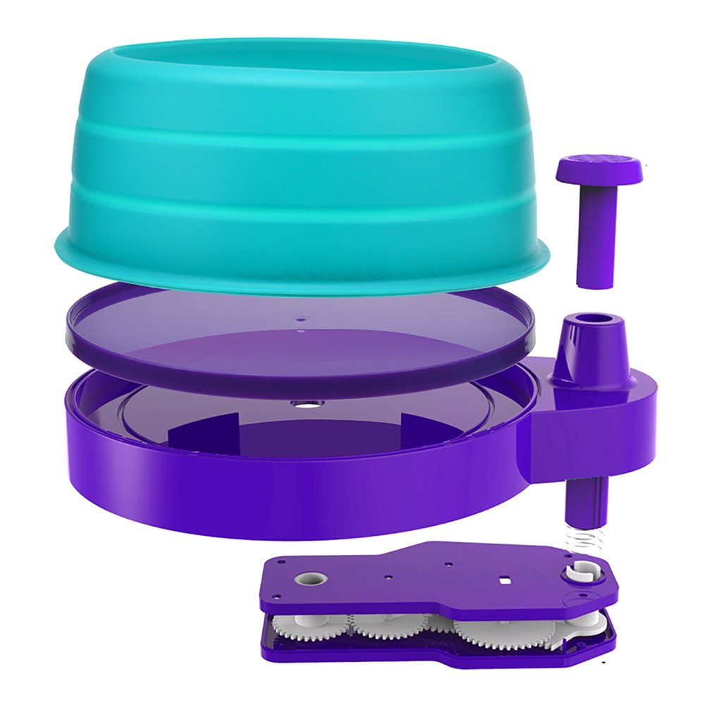 Smart Planet Sweet Nation Swirl Art Cake Decorator, 3Pc, Light Blue
