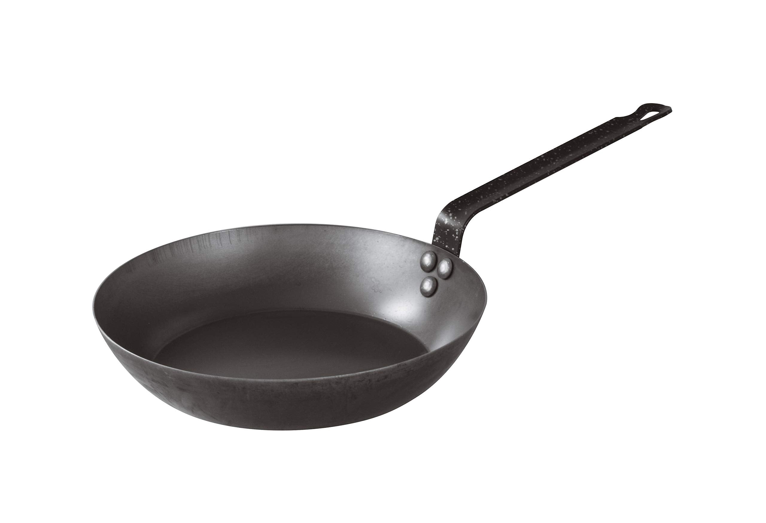 Bellevie Black Carbon Steel 16-Gauge Browning Frying Pan, Dia 11'' X H 2''''