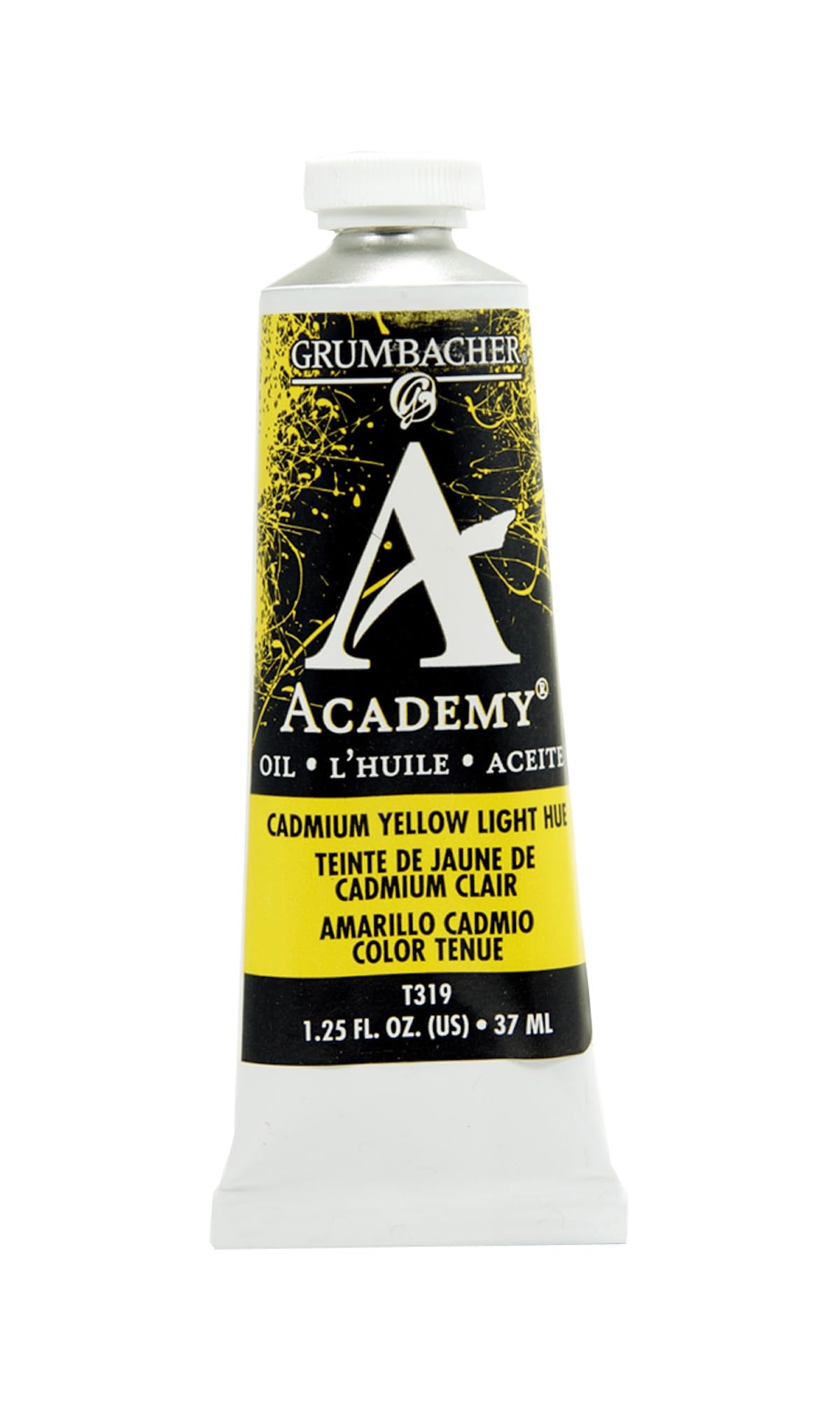 Grumbacher Academy Oil Paint, 37Ml/1.25 Ounce, Cadmium Yellow Light Hue (T319)