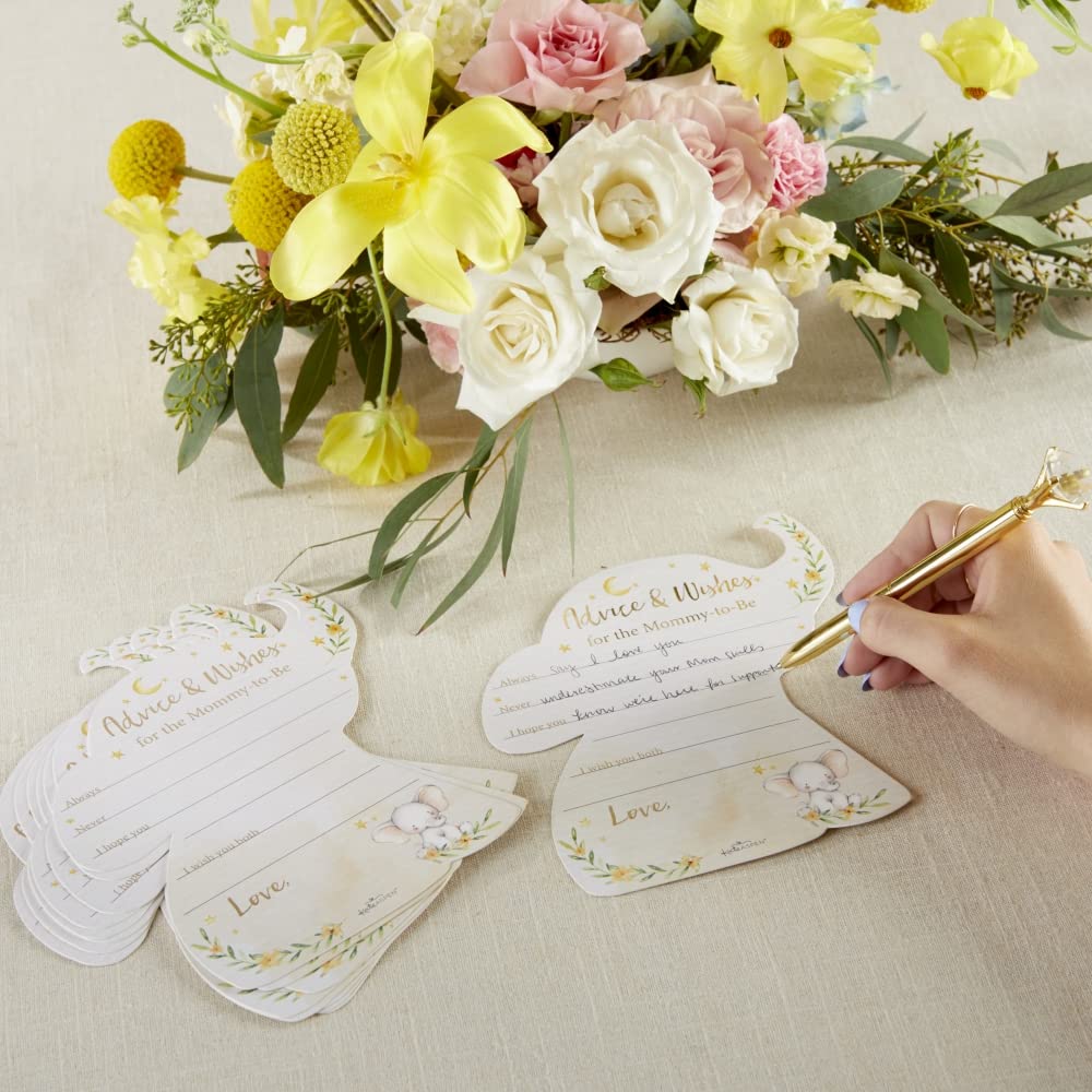 Kate Aspen Elephant Baby Card & Baby Game Little Peanut, One Size, Shower Advice Card & Game (Set Of 50)