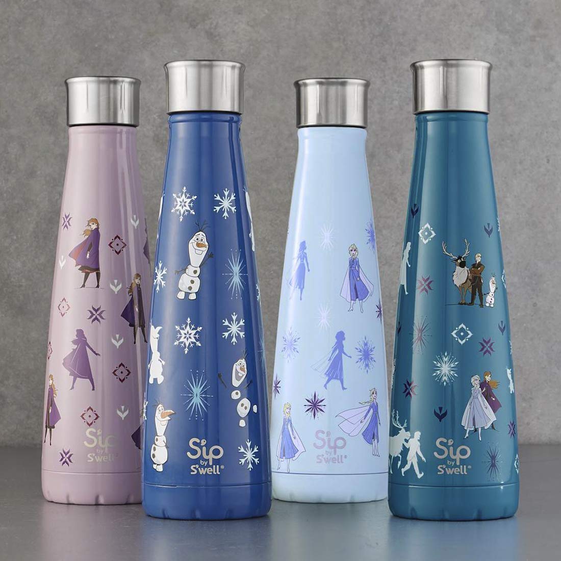 S'Ip By S'Well Stainless Steel Water Bottle - 15 Fl Oz - Burave Princess - Double-Layered Vacuum-Insulated Containers Keeps Drin