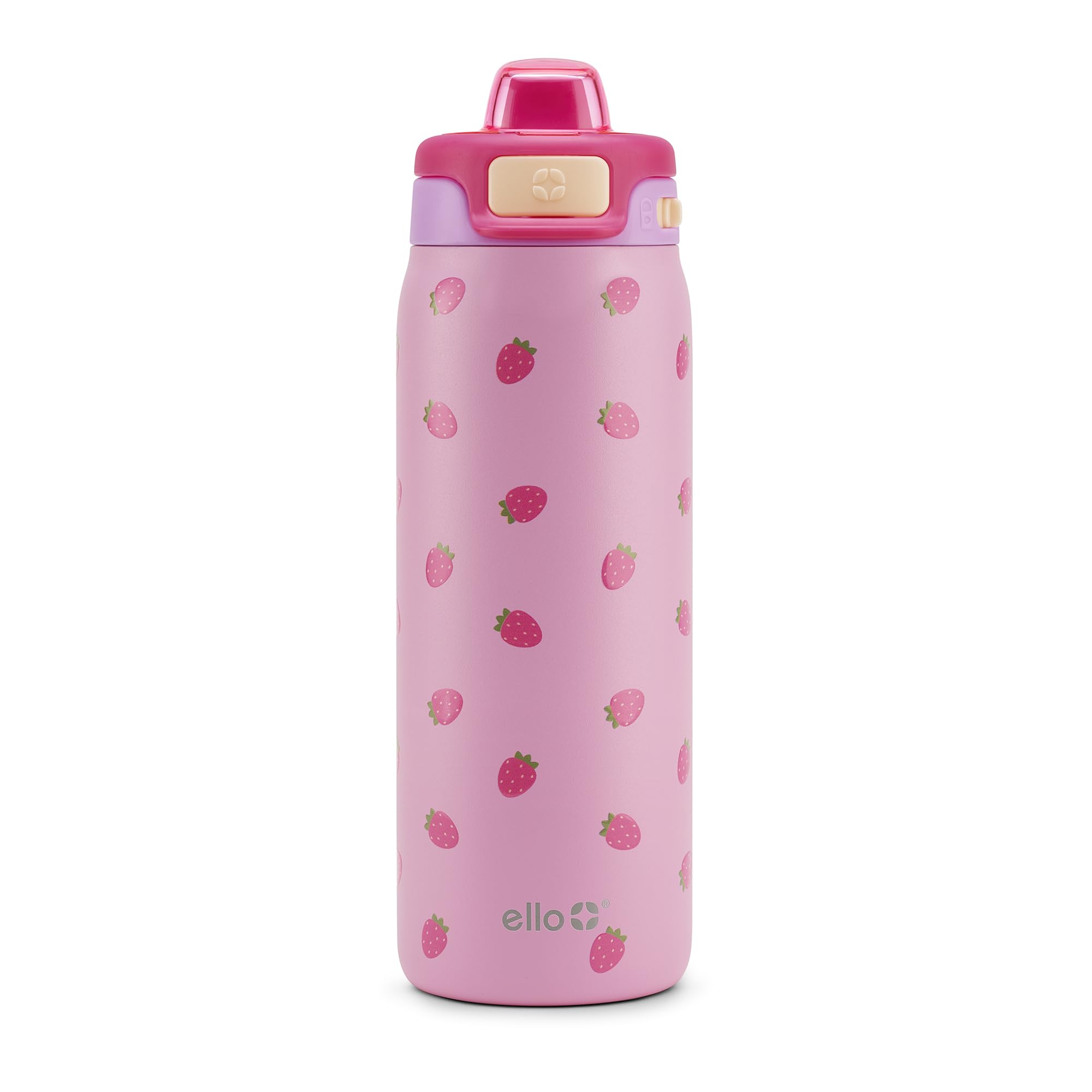 Ello Pop & Fill 18oz Stainless Steel Kids Water Bottle with Quick Fill Lid | Vacuum Insulated BPA Free Bottle with Leak Proof St
