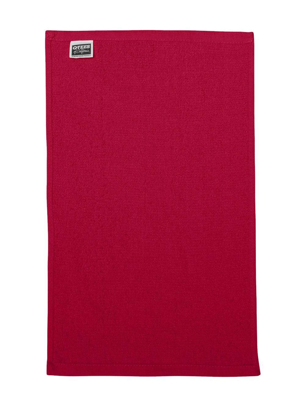 Q-Tees Budget Rally Towel - Red  One Size