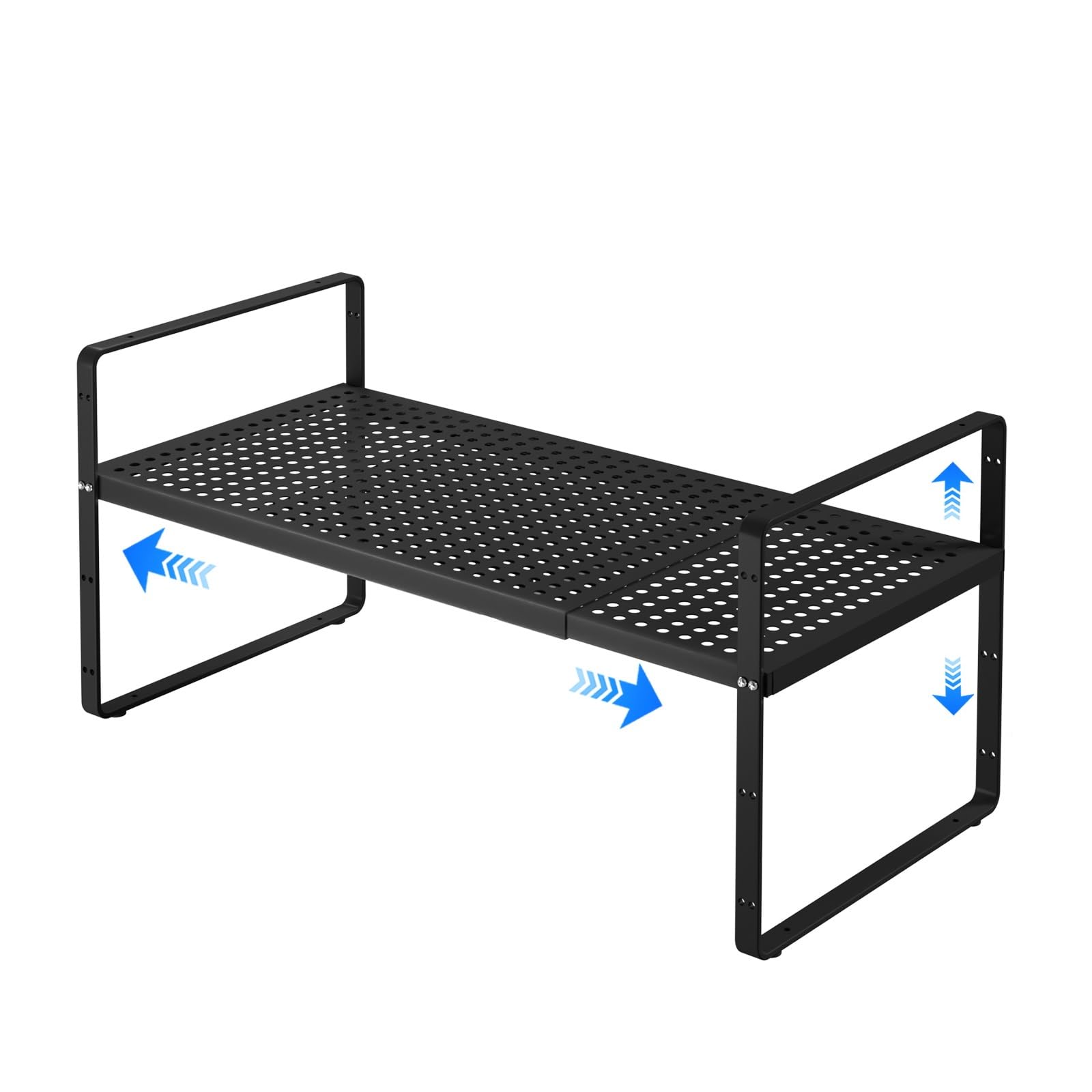 KIKIBRO Expandable Cabinet Shelf Organizers, Kitchen Small Stand Rack Organization for Countertop Cupborad Pantry Desktop Spice 