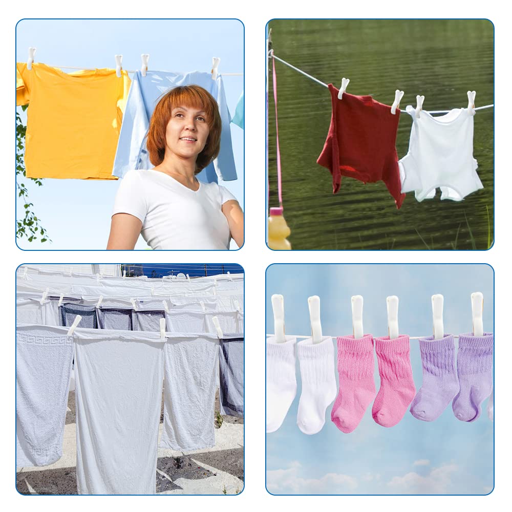 Pamiso 18 Pcs Beach Towel Clip, Cloth Pins, Quilt Drying Clip, Plastic Clothespins, Strong Grip Holder To Dry Laundry On Clothes
