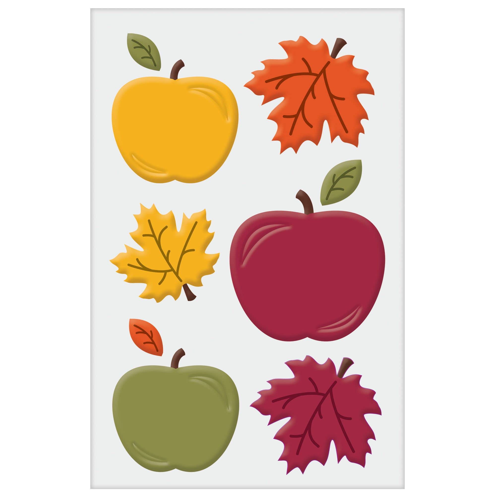 Amscan Apples Gel Clings Decoration, Multicolor, 1Ct