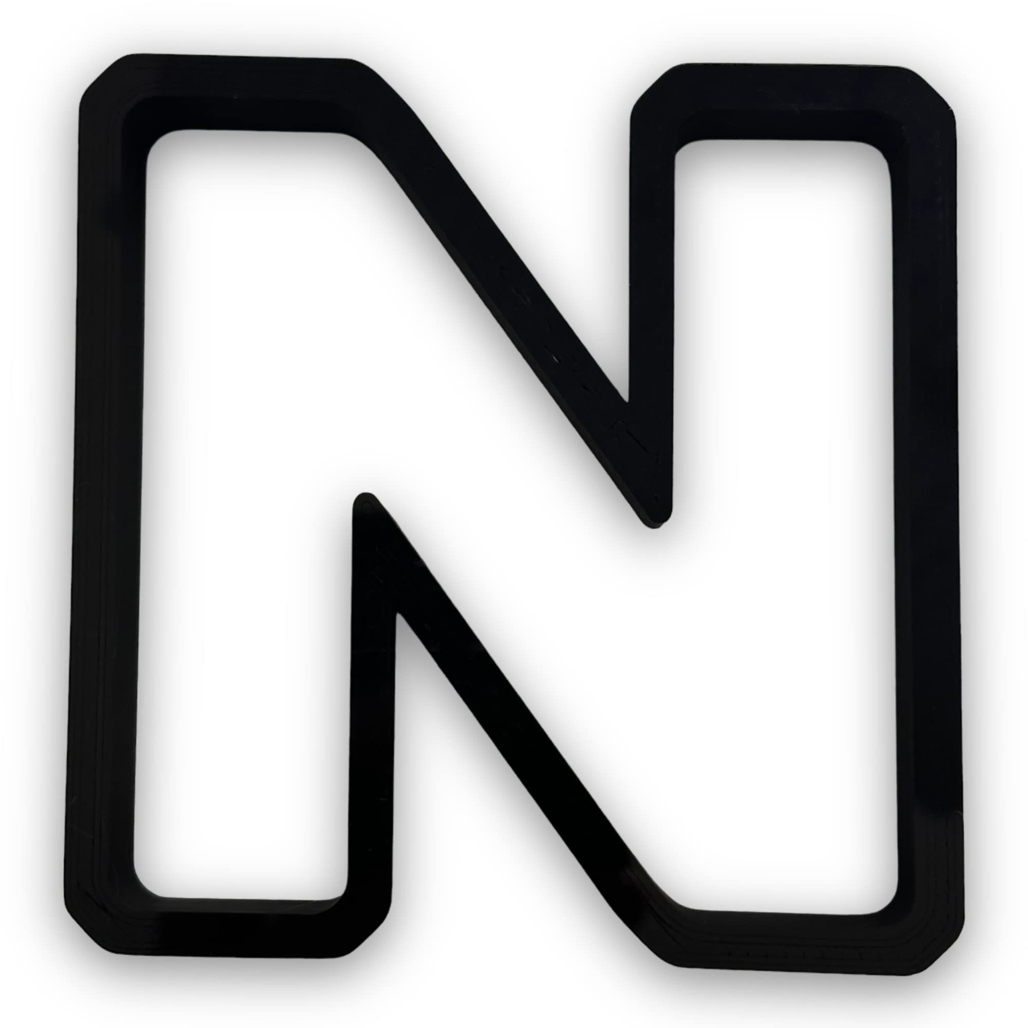 N Capital Block Letter Cookie Cutter With Easy To Push Design (3.5 Inch)