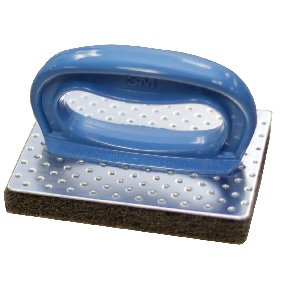 3M Scotch-Brite Professional Griddle Pad Holder Kit, 4 X 5.25, Blue/Steel, 1 Set