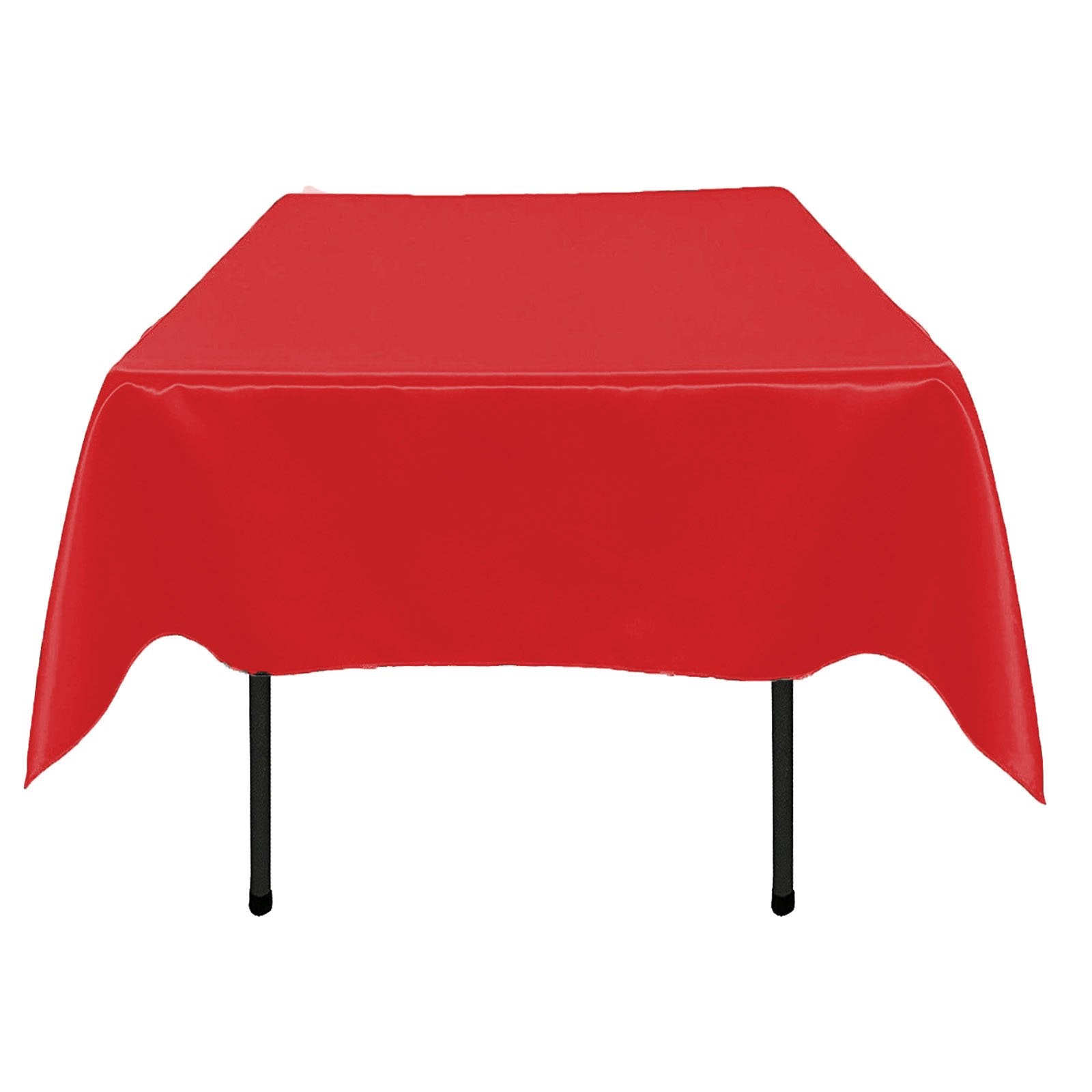 Ks Linens Satin Square Tablecloth 36''X36'' (Red)