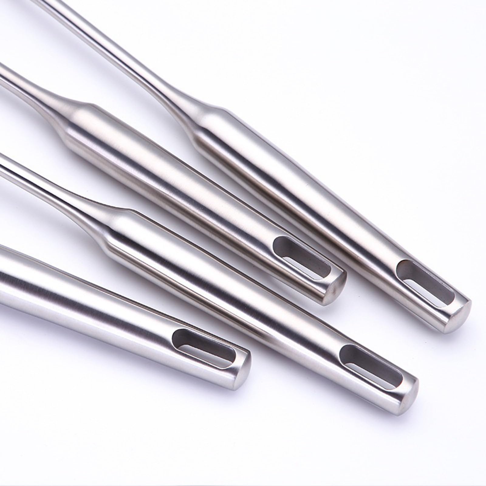 Cooking Utensils Set Stainless Steel Kitchen Metal Serving Utensils Set Of 6 Pcs-Wok Spatula Ladle Set, Skimmer Slotted Spoon, P