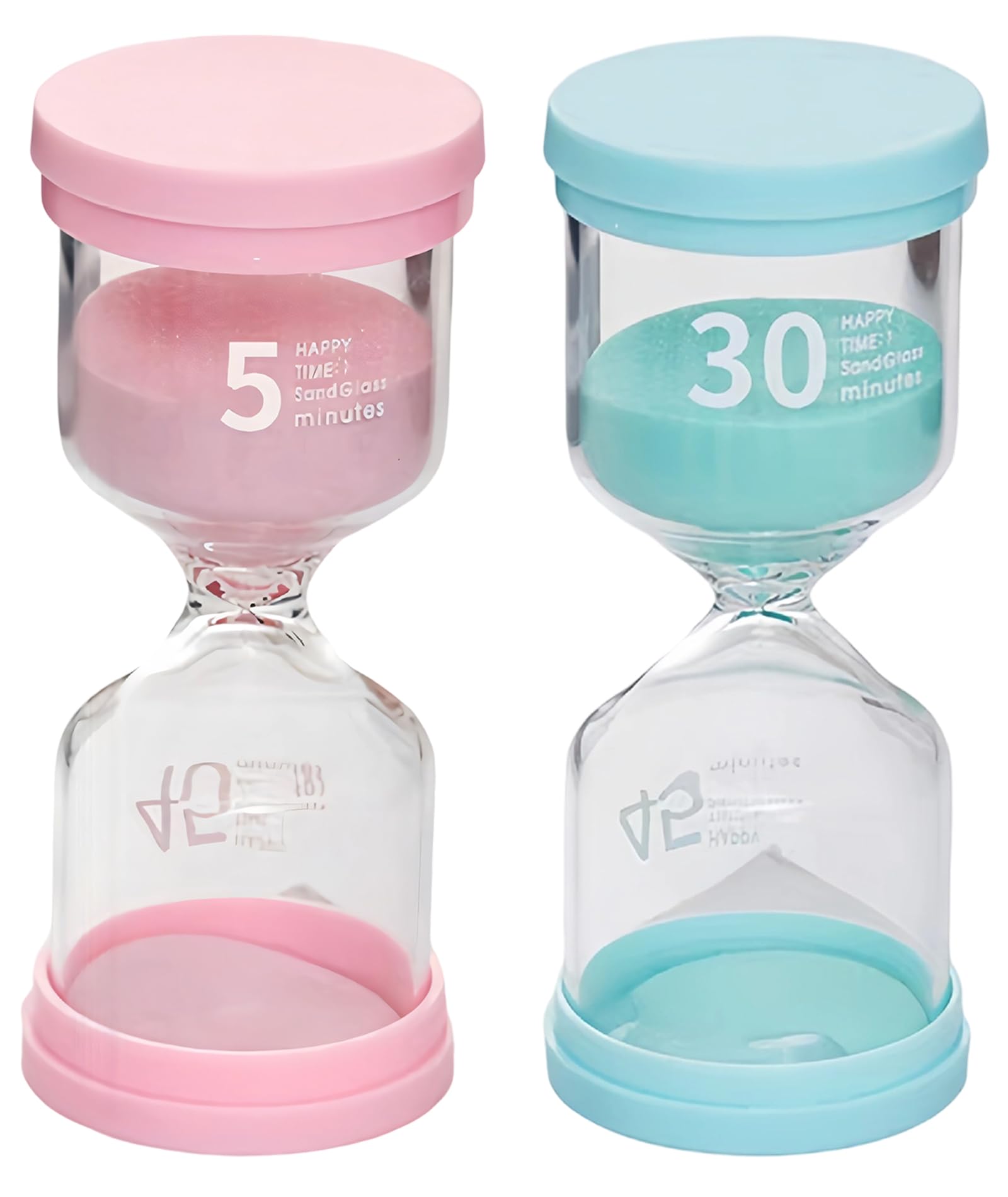2-Pcs Hourglass,30-Minute & 5-Minute,Sand Timer For Kids,Sand Clock,Sand Timer For Classroom, Cooking, Meditation, Office, And T
