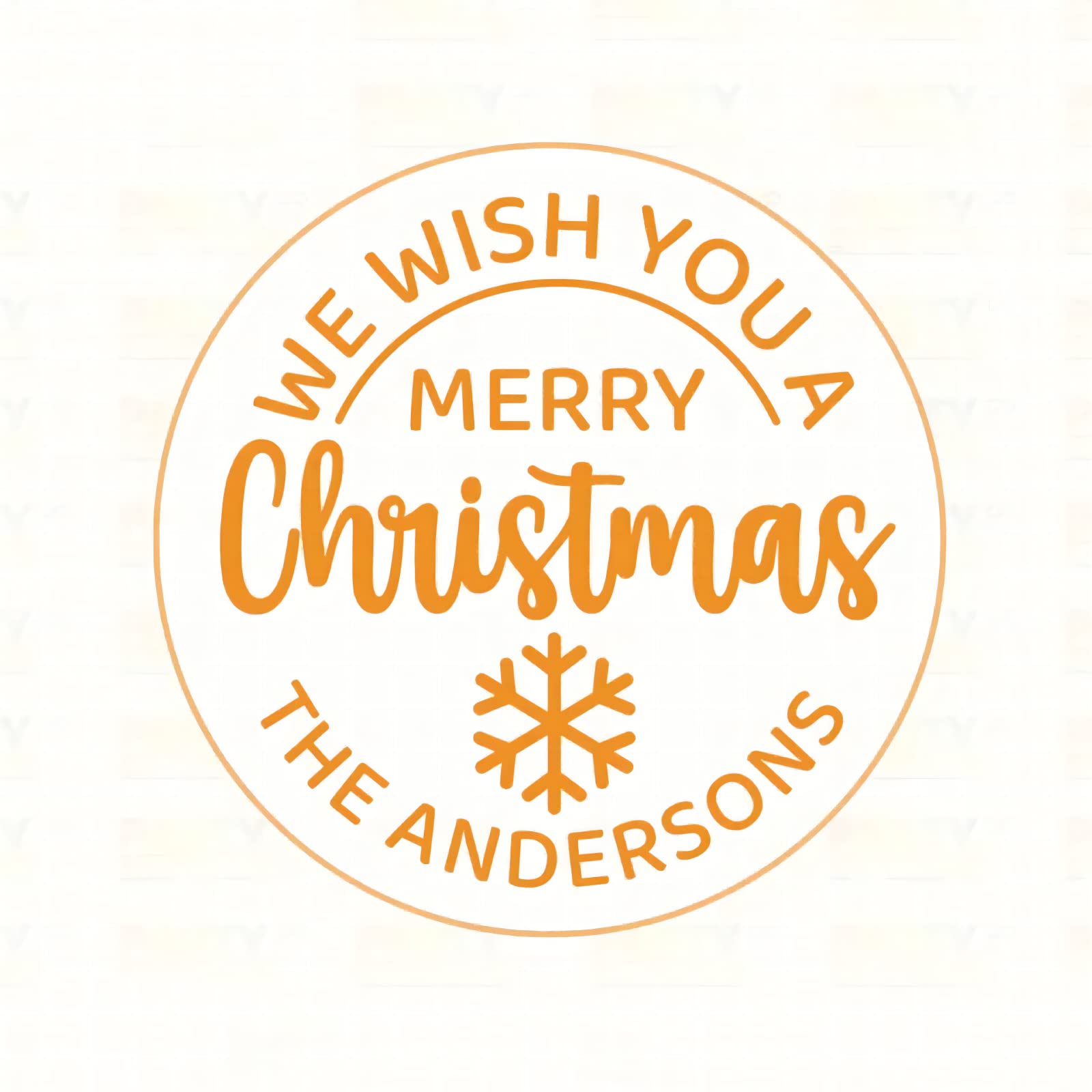 Personalized Custom Merry Christmas Cookie Stamp With Your Family Name Fondant Embosser Cupcake Topper Biscuit Cutter