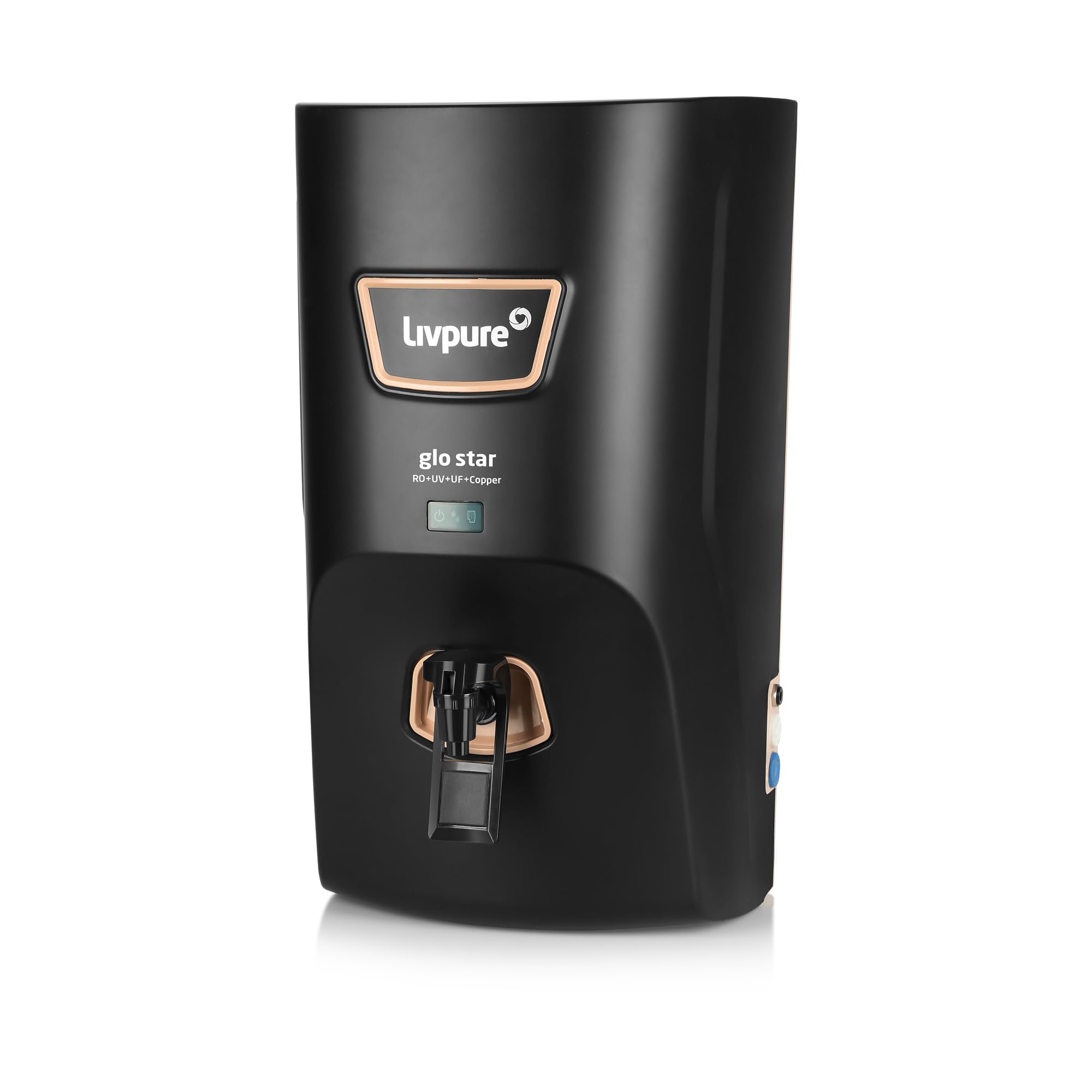 Livpure Glo Star Copper Water Purifier | Free Standard Installation | 8 Stage Advanced Purification | Ro+Uv+Uf Copper | Minerali