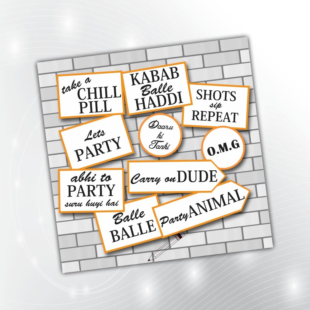PartyStuff Props  White Party Speech Bubbles (10 Piece)