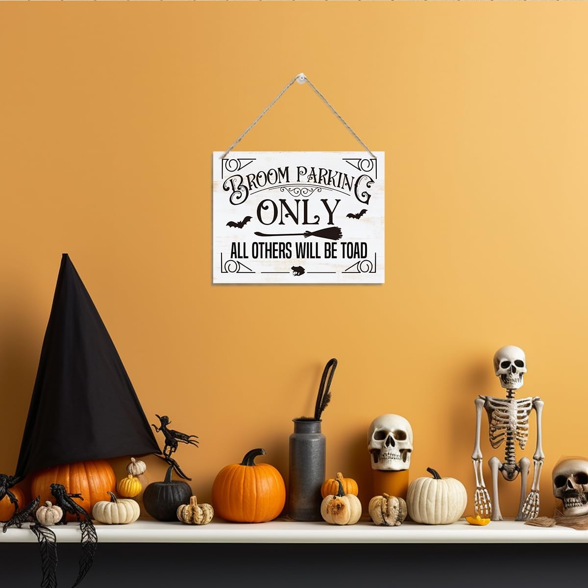 Halloween Decor Sign, Halloween Wall Art, Decorative Hanging Wood Plaque for Wall, Halloween Door Sign, Cute Decoration for Fron