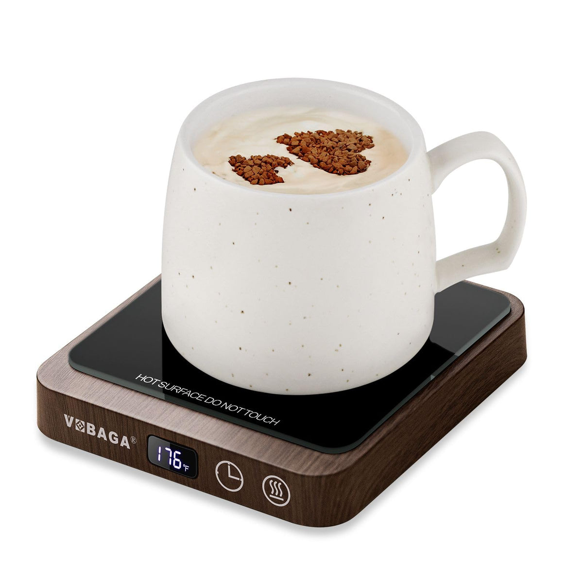 Vobaga Coffee Mug Warmer & Candle Warmer Plate For Office Home Use With 5 Temperature Settings, Coffee Warmer With Digital Displ