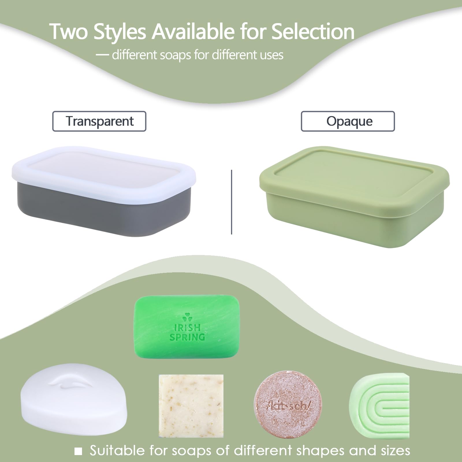 Travel Soap Container, Leakproof Soap Case, Large Shampoo Bar Case, Leakproof Soap Box With Draining Layer, Slip-Resistant Porta