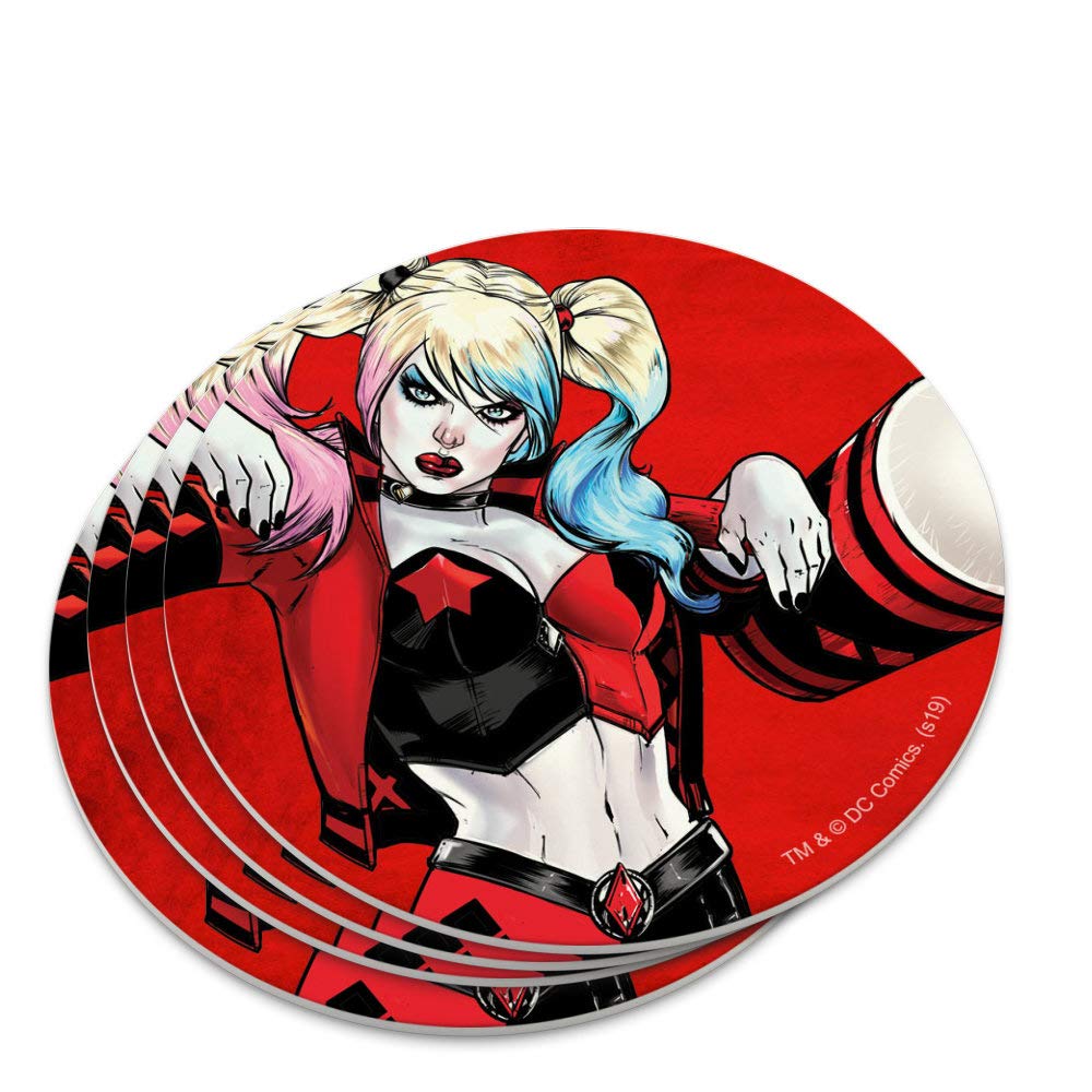 Harley Quinn Character Novelty Coaster Set