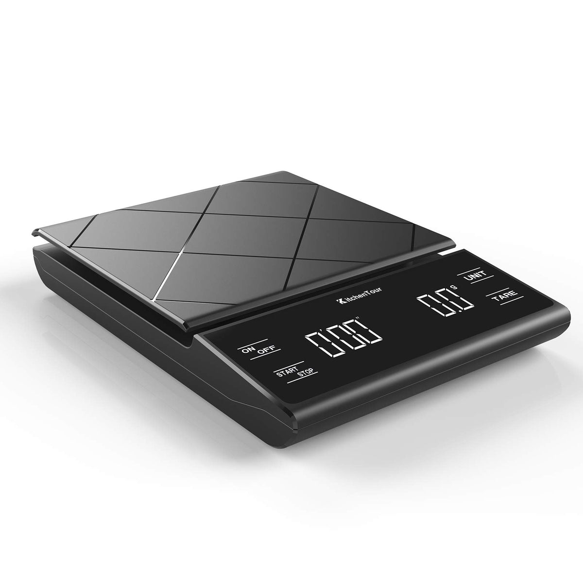 Kitchentour Coffee Scale With Timer - Digital Multifunction Weighing Scale With 3Kg/0.1G High Precision - Pour Over Drip - Espre