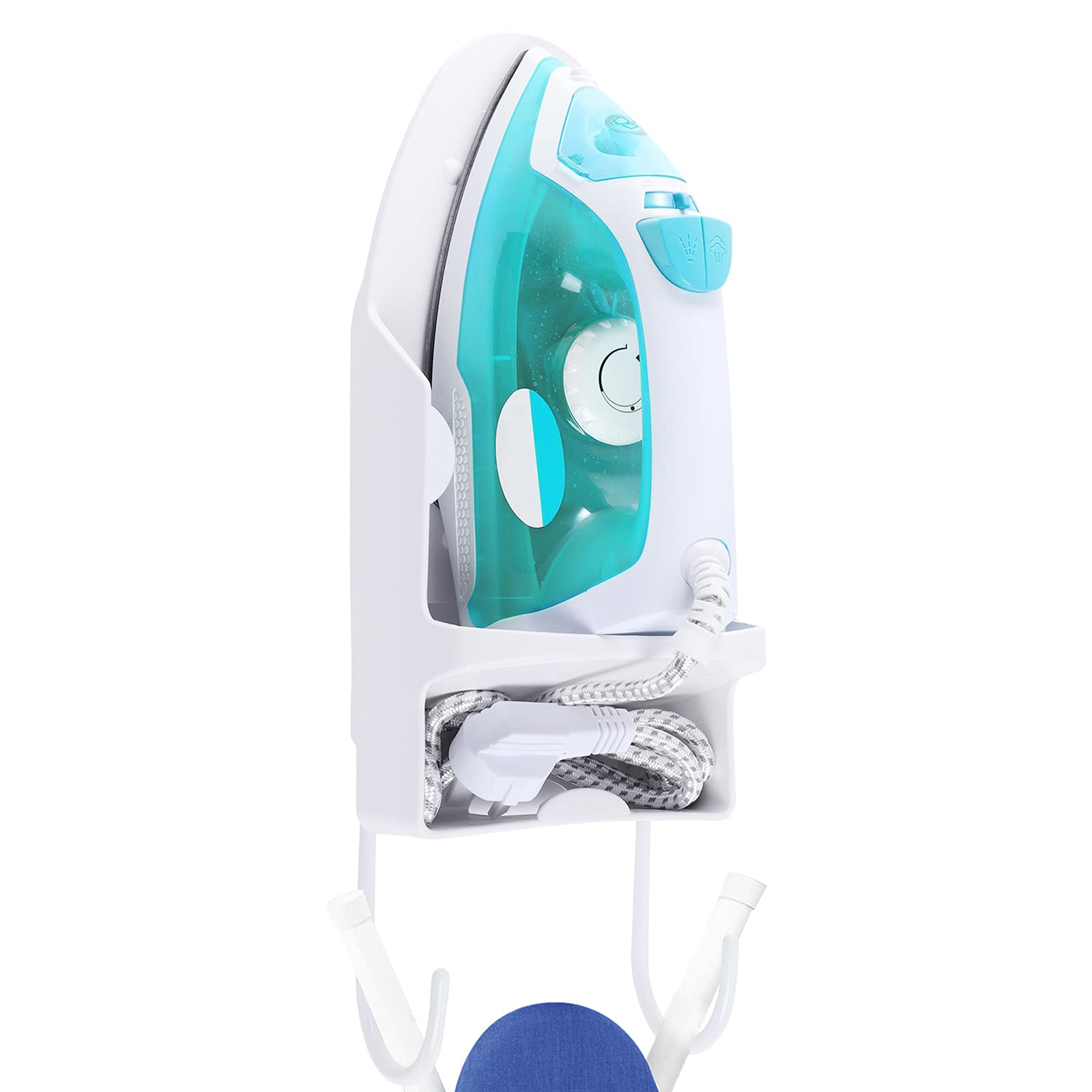 Ironing Board Hanger Wall Mount, Iron Hanger With Ironing Board Rack, Heat Resistant Iron Holder Wall Mount For Max 5 Inch Width