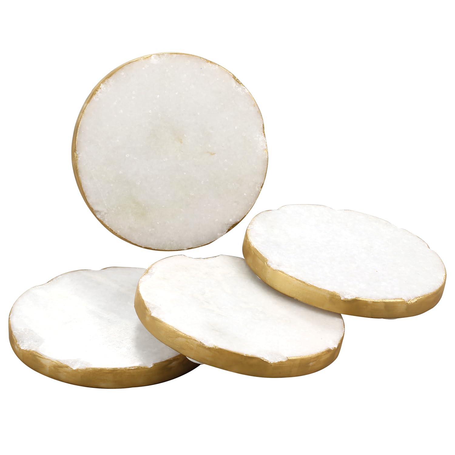 Thirstystone Marble Coasters, 4'' X 4'' X 1.5'', Round