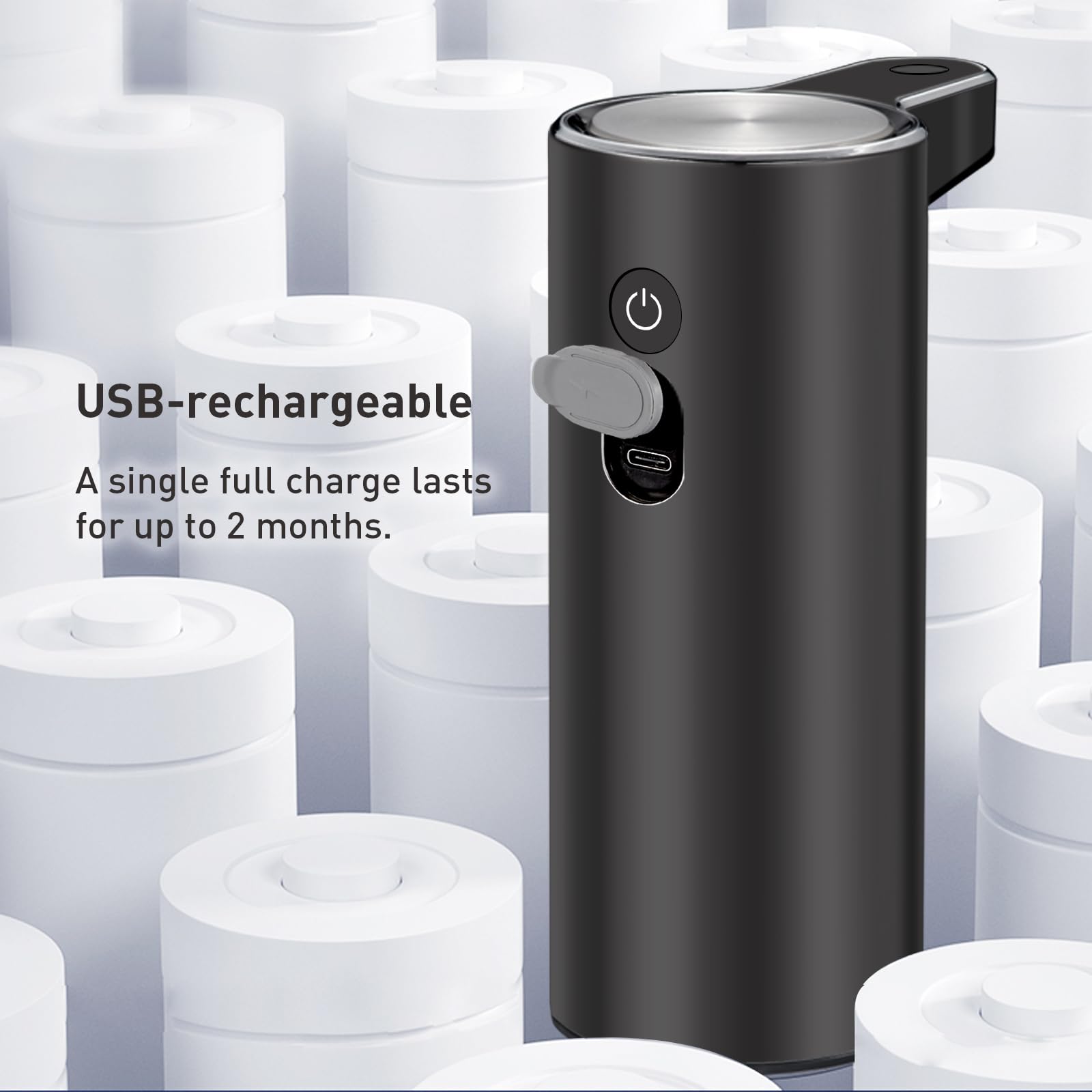 Eko Aroma Touchless Automatic Soap Dispenser For Bathroom And Kitchen, Liquid Hand Soap Dispenser, Water-Resistant And Rechargea