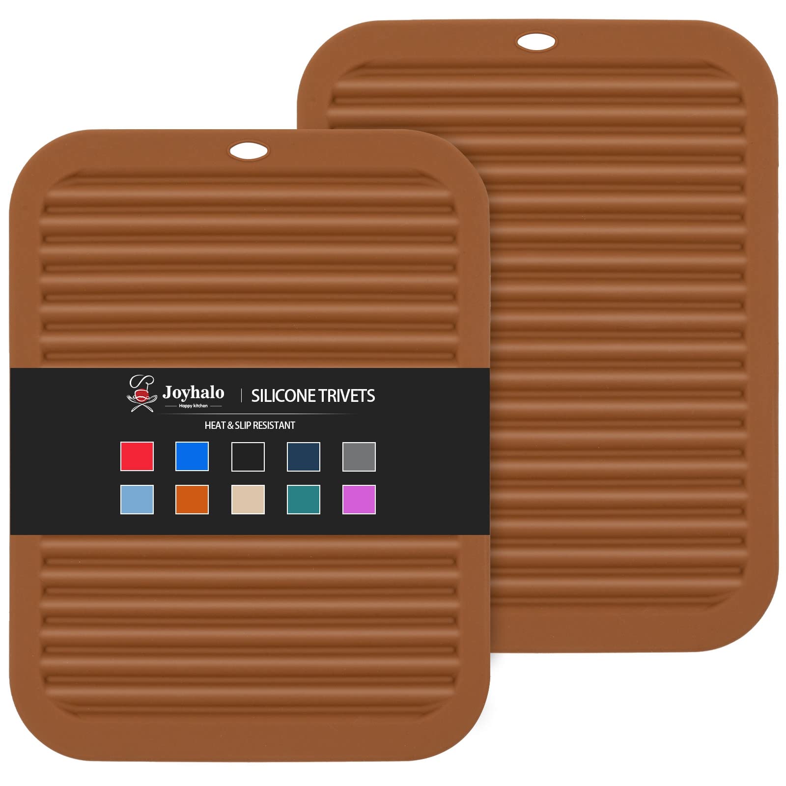 Joyhalo Silicone Trivet Mats Pot Holder Hot Pads Plate Holder Gripper Pad Garlic Peeler Drying Mat Coasters