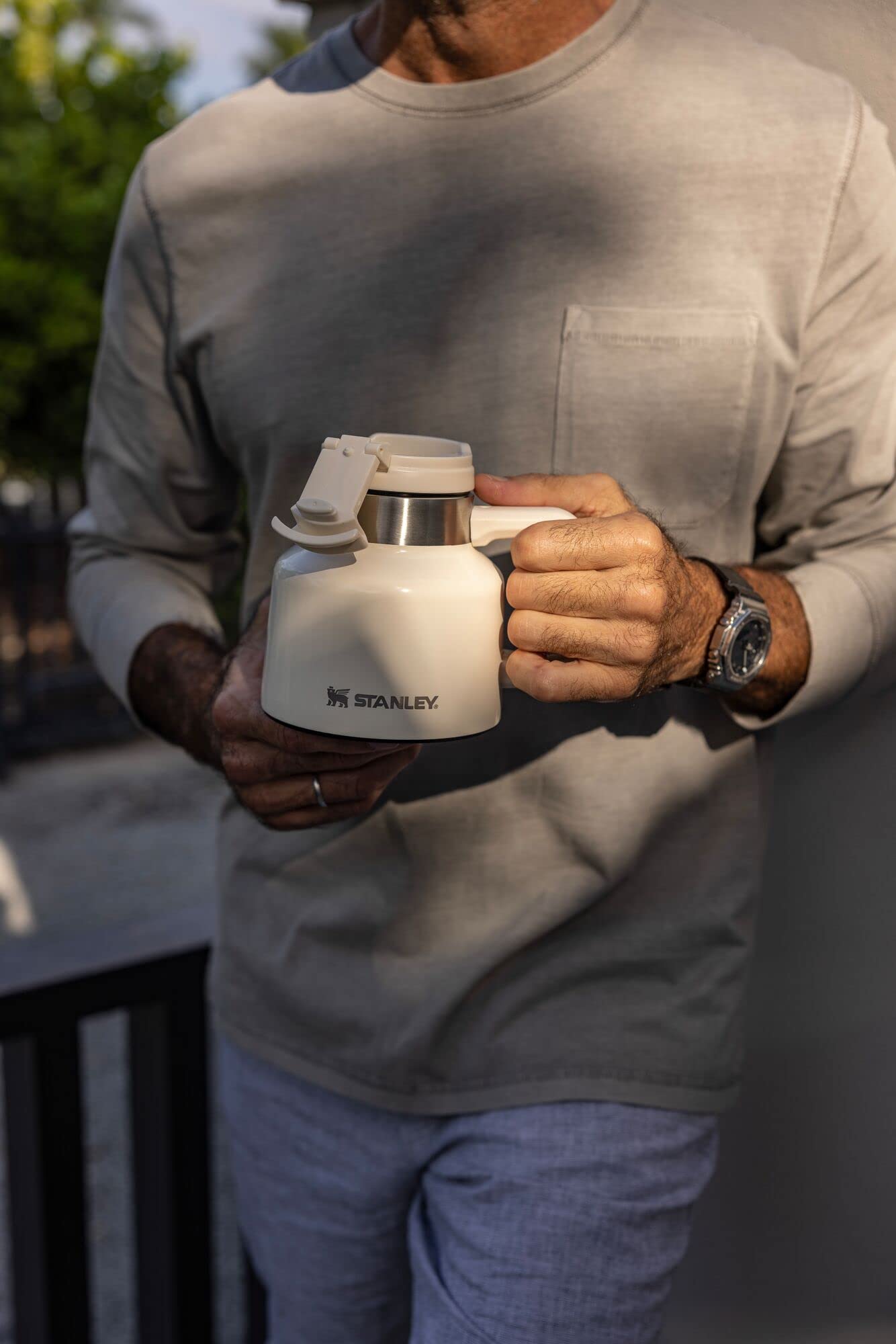 Stanley Adventure Tough-To-Tip Admiral'S Mug 20Oz Cream Gloss