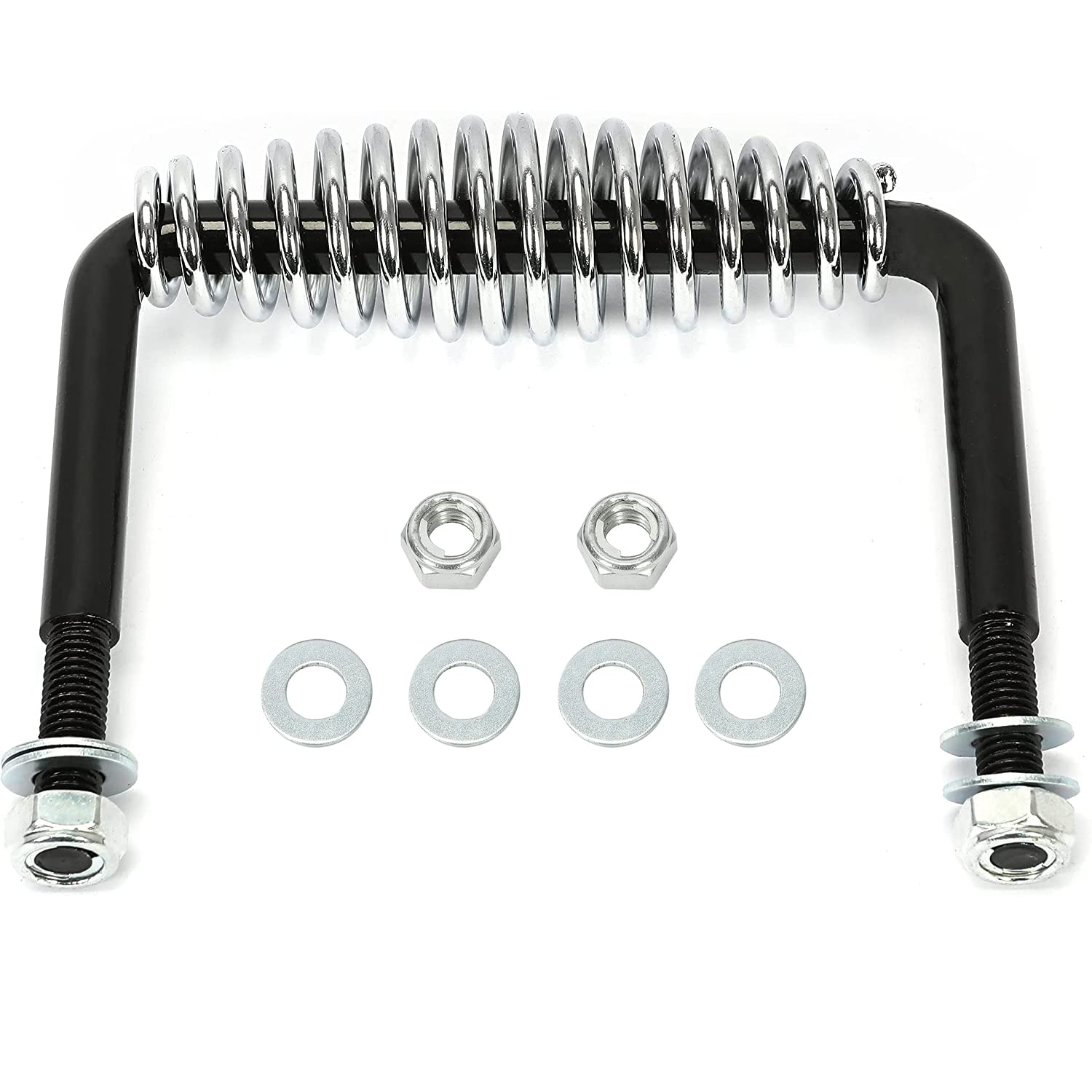 HECASA Steel Spring Handle with Mounting Bracket 5 BBQ Grill Wood Furnace Stove Smoker Heavy Duty