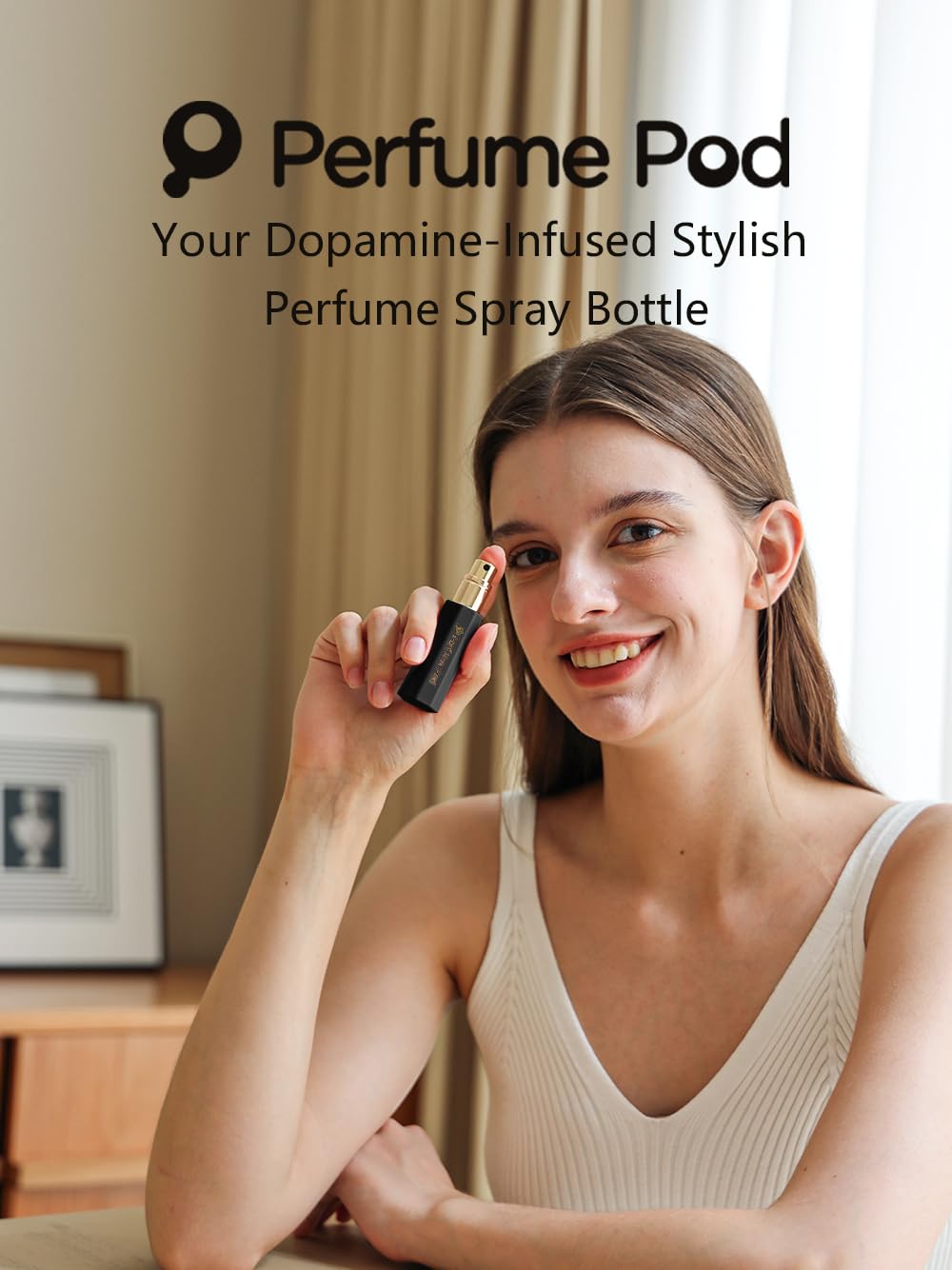 Perfume Pod Refillable Perfume Atomizer, Bottom Filling Fragrances Perfume Bottle, Mini Cologne Dispenser, Travel Sized, Portabl