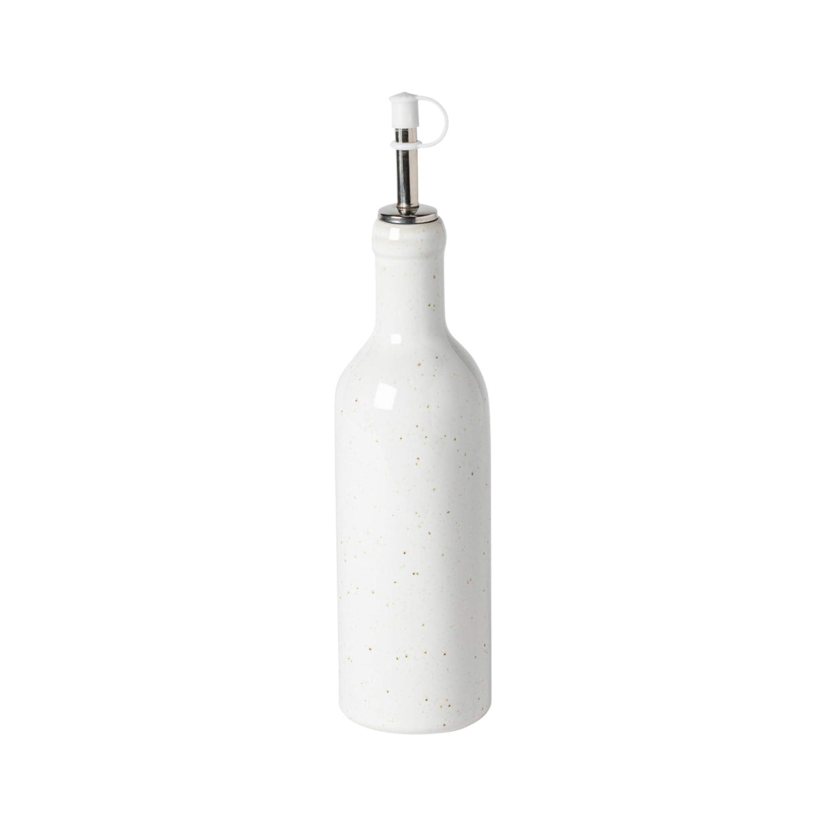 Casafina Ceramic Stoneware 12 Oz. Cruet - Fattoria Collection, White | Microwave & Dishwasher Safe Dinnerware | Food Safe Glazin