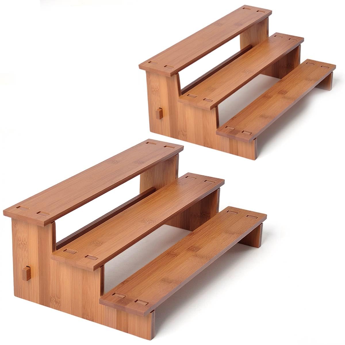 JinDoWin 2 Pack Spice Rack Organizer for Cabinets,Countertop & Pantries