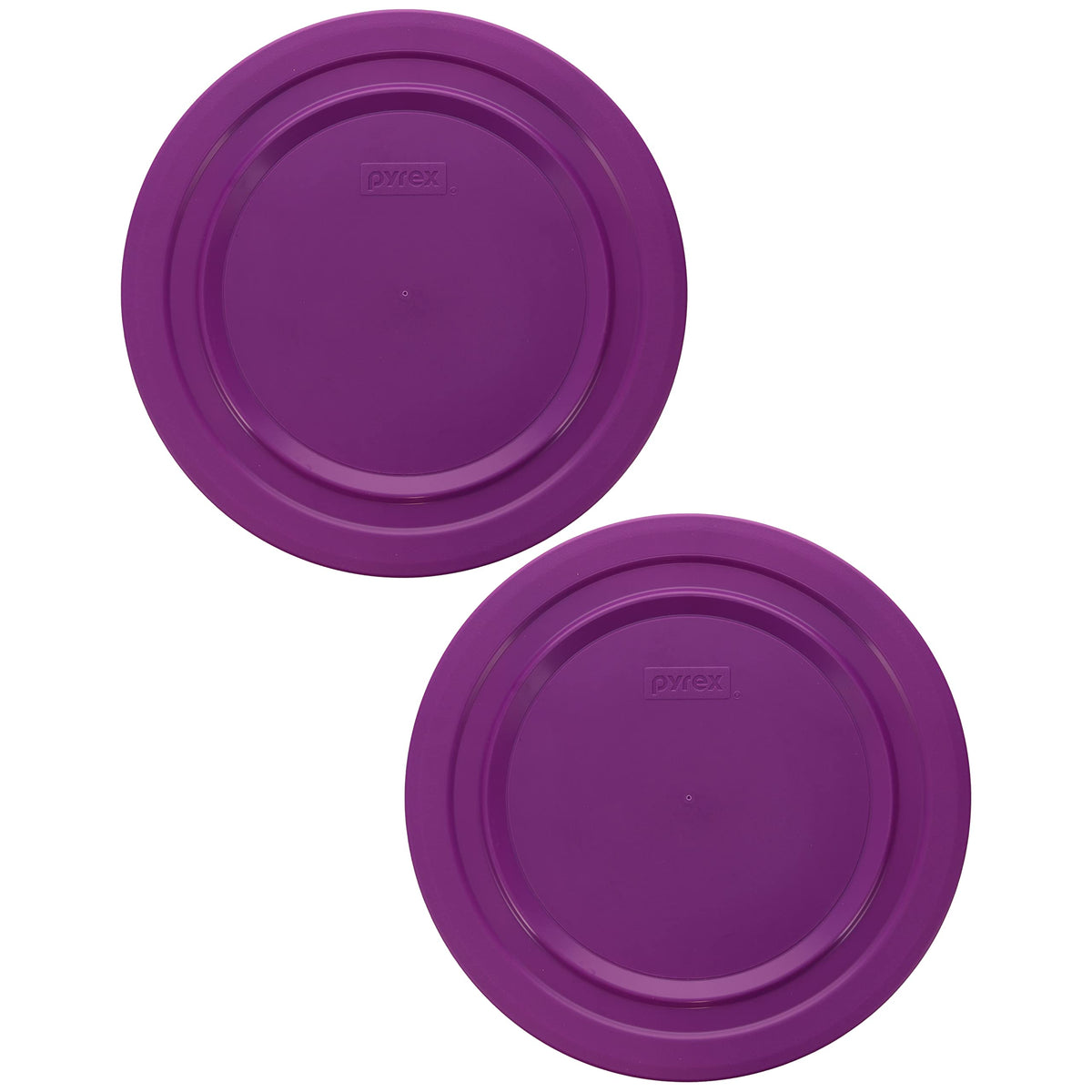 Pyrex 7404-Pc 4.5Qt Thistle Purple Plastic Food Storage Replacement Lid, Made In Usa - 2 Pack