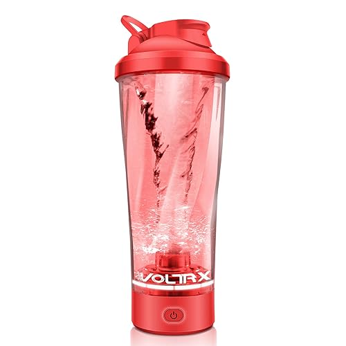 VOLTRX Premium Electric Protein Shaker Bottle  Made with Tritan - BPA Free - 24 oz Vortex Portable Mixer Cup/USB C Rechargeable Shaker Cups for Protein Shakes