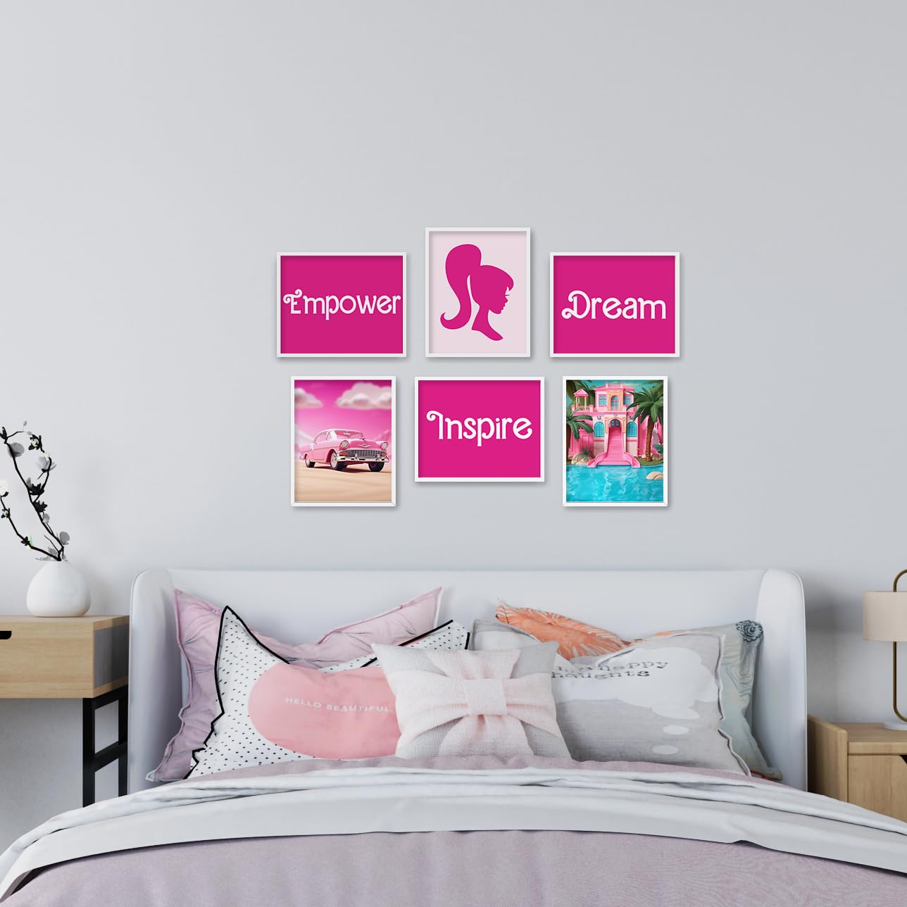 Brooke & Vine Doll Girl Room Decor Girl Empowerment Posters (Unframed 8 X 10 Set Of 6) Dream House Car Insprirational Teen Girl