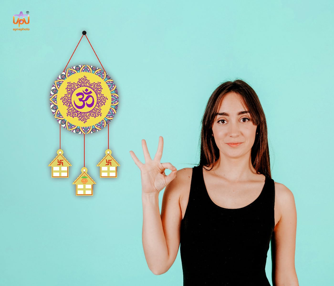 Crafty Adda Serenity Wall Art Handmade Wooden Hanging with Inspirational Zen Quotes Mindfulness Meditation Dcor for Yoga, Home,