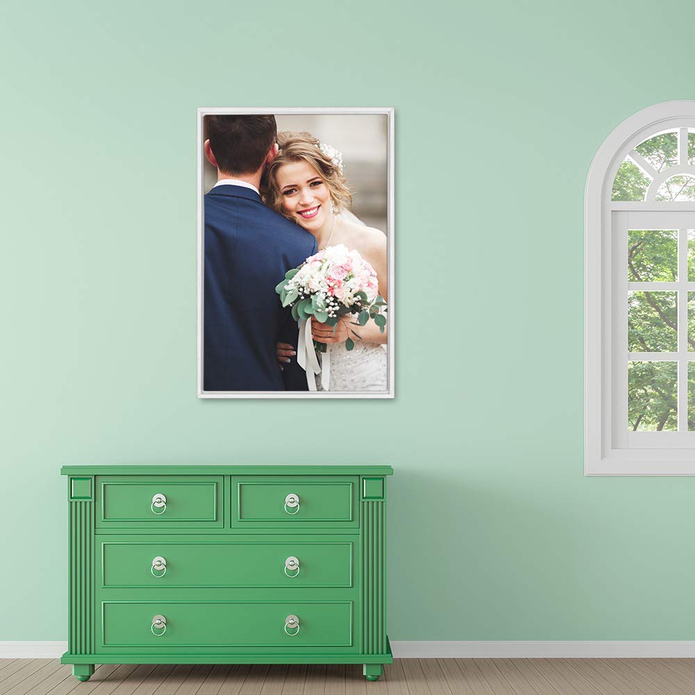 Wall26 Framed Custom Canvas Wall Art For Living Room, Bedroom Canvas Prints For Home Decoration Ready To Hang - 24''X36'', White