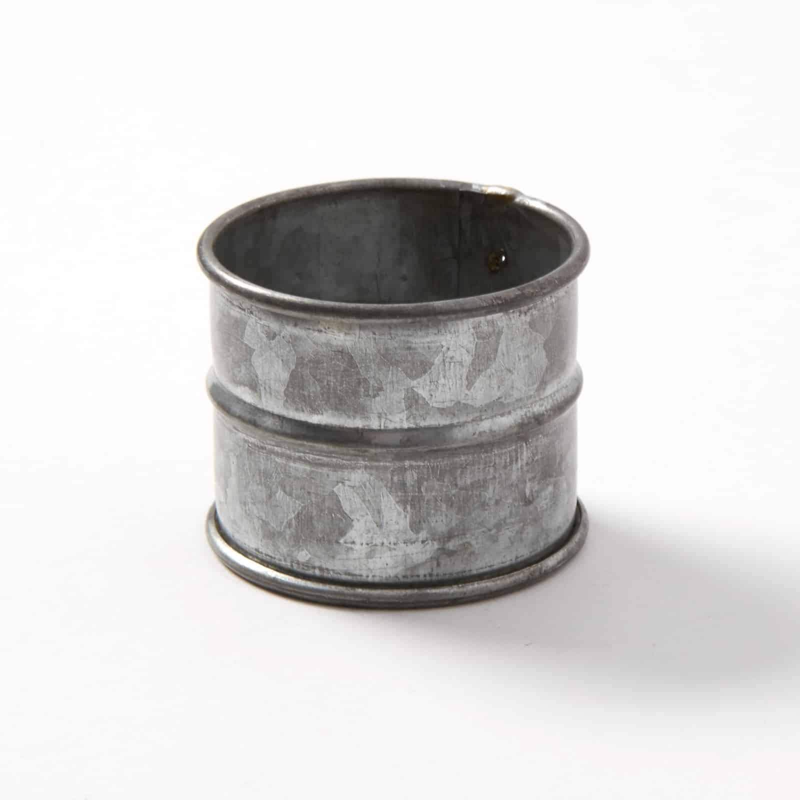 American Metalcraft Nrv12 Galvanized Steel Round Napkin Ring, 2'', Set Of 12