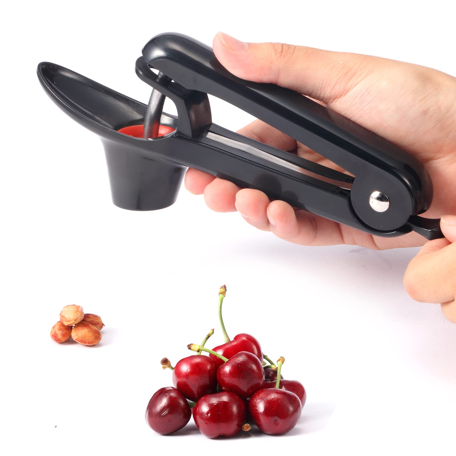 2 Packs Cherry Pitter Tools, Cherry Seed Core Remover Olives Pitter Tool, Stainless Steel Cherries Corer With Space-Saving Lock